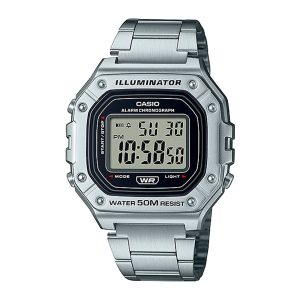 Reloj CASIO W-218HD-1A Resina Hombre Plateado