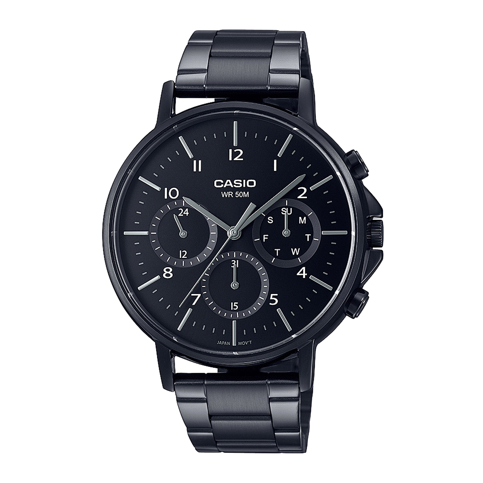 Reloj CASIO MTP-E321B-1A Acero Hombre Negro