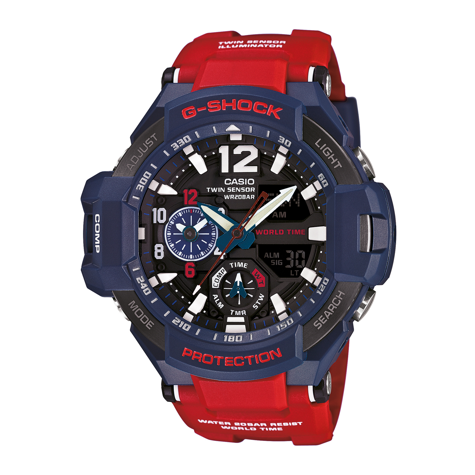 Reloj G-SHOCK GA-1100-2A Resina/Acero Hombre Azul