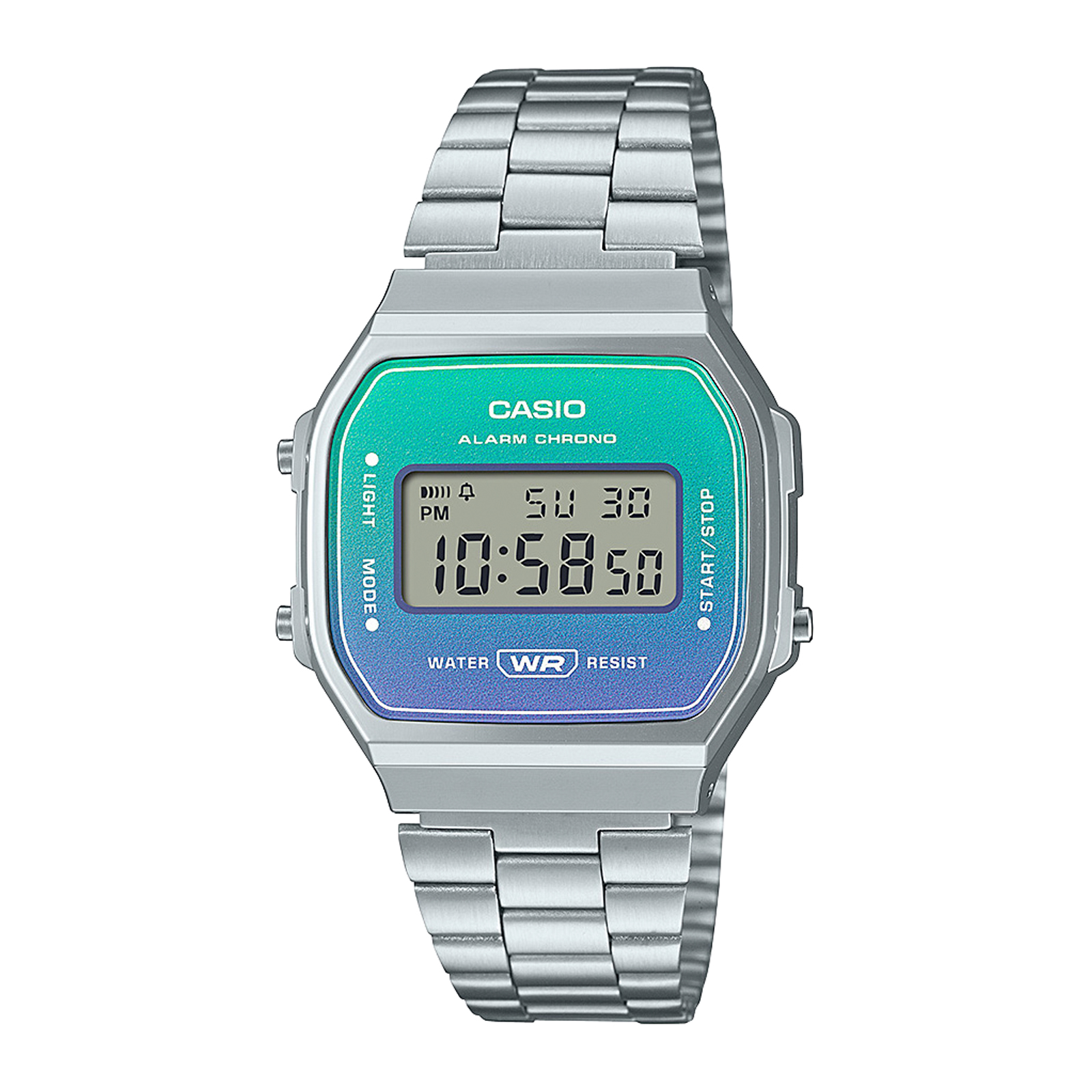Reloj CASIO A168WER-2A Resina Unisex Plateado