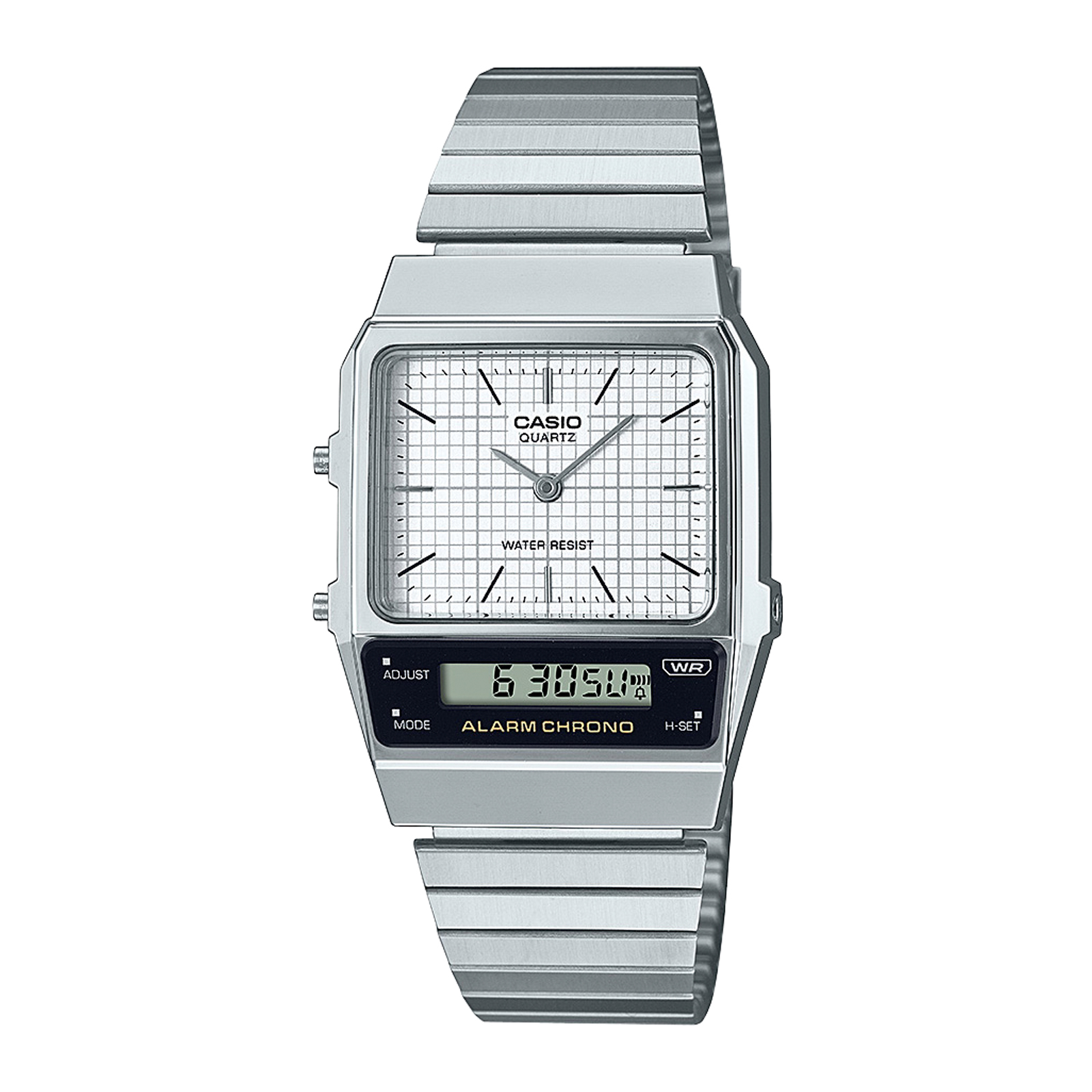 Reloj CASIO AQ-800E-7A Resina Juvenil Plateado