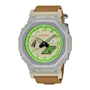 Reloj G-SHOCK GA-2100HUF-5A Carbono/Resina Hombre Crema