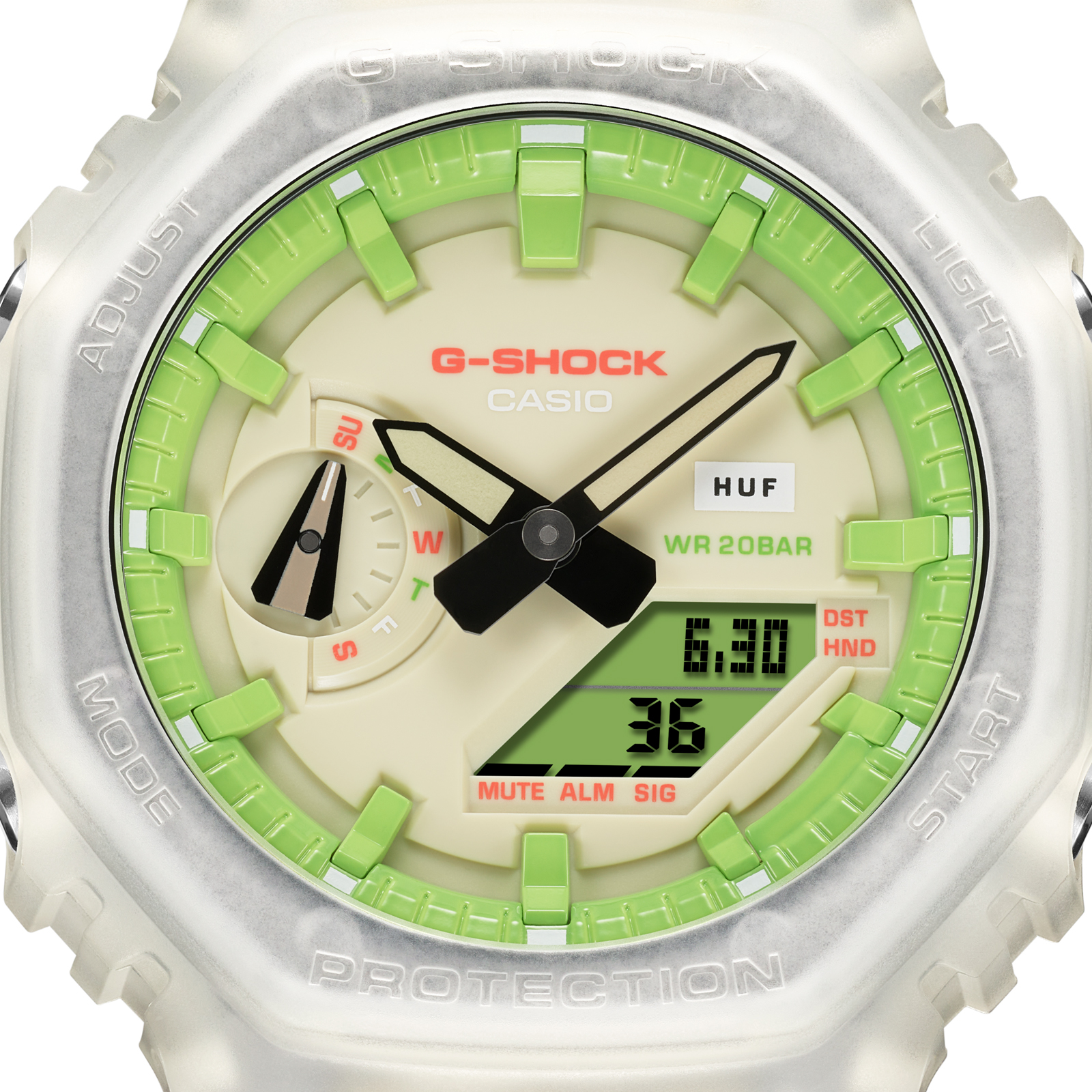 Reloj G-SHOCK GA-2100HUF-5A Carbono/Resina Hombre Crema