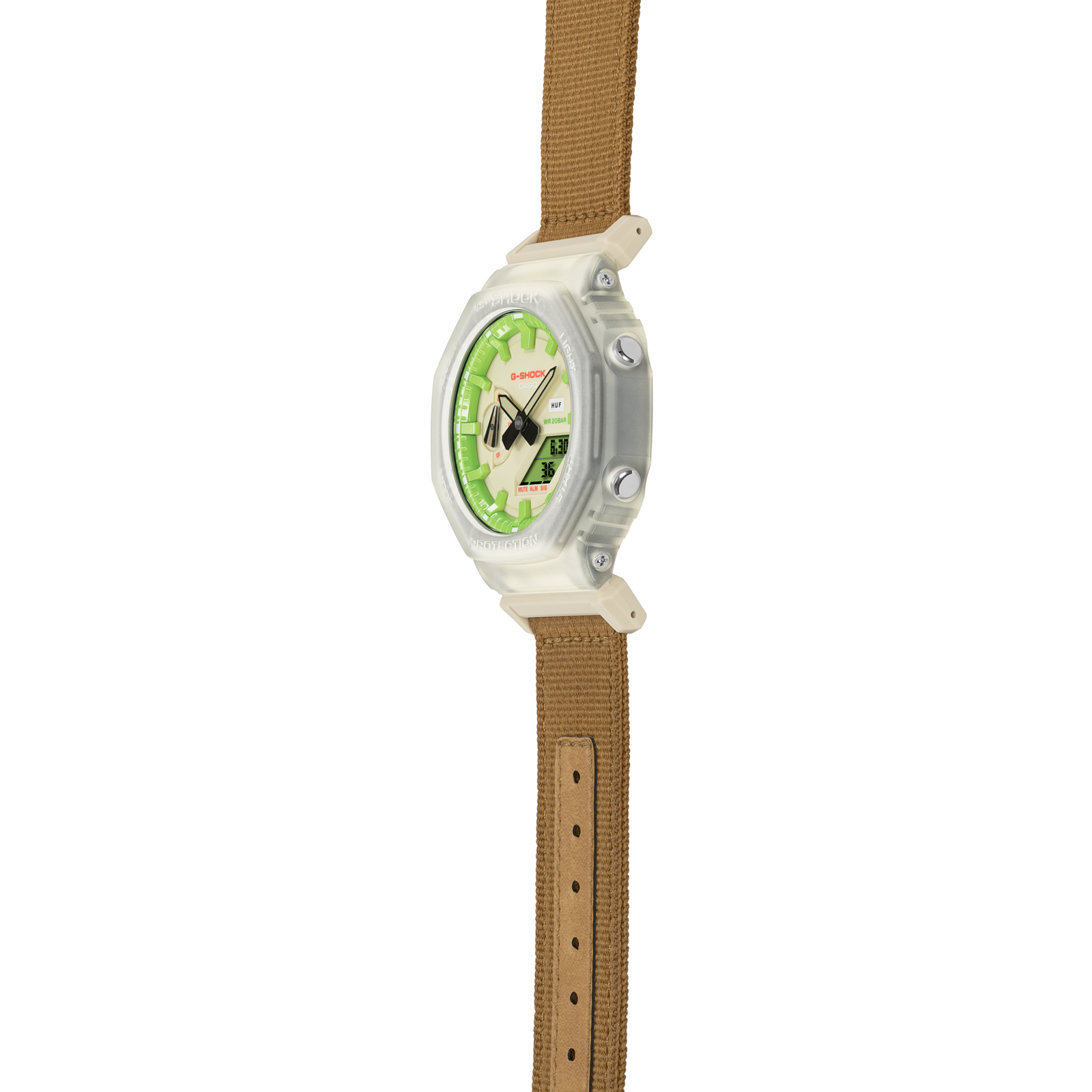 Reloj G-SHOCK GA-2100HUF-5A Carbono/Resina Hombre Crema