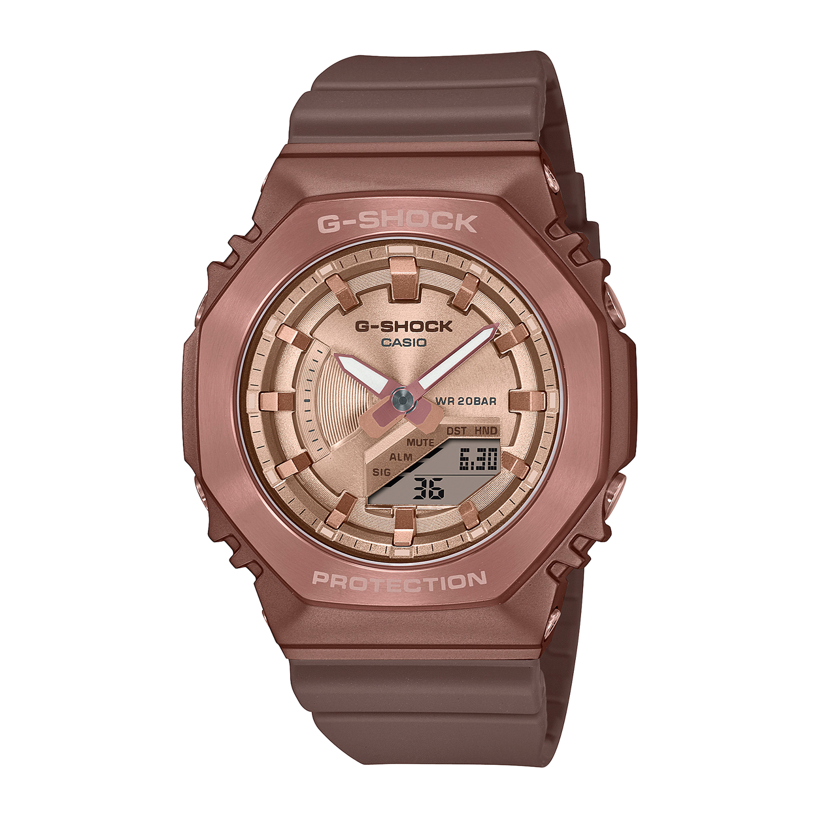 Reloj G-SHOCK GM-S2100BR-5A Resina/Acero Mujer Oro Rosa