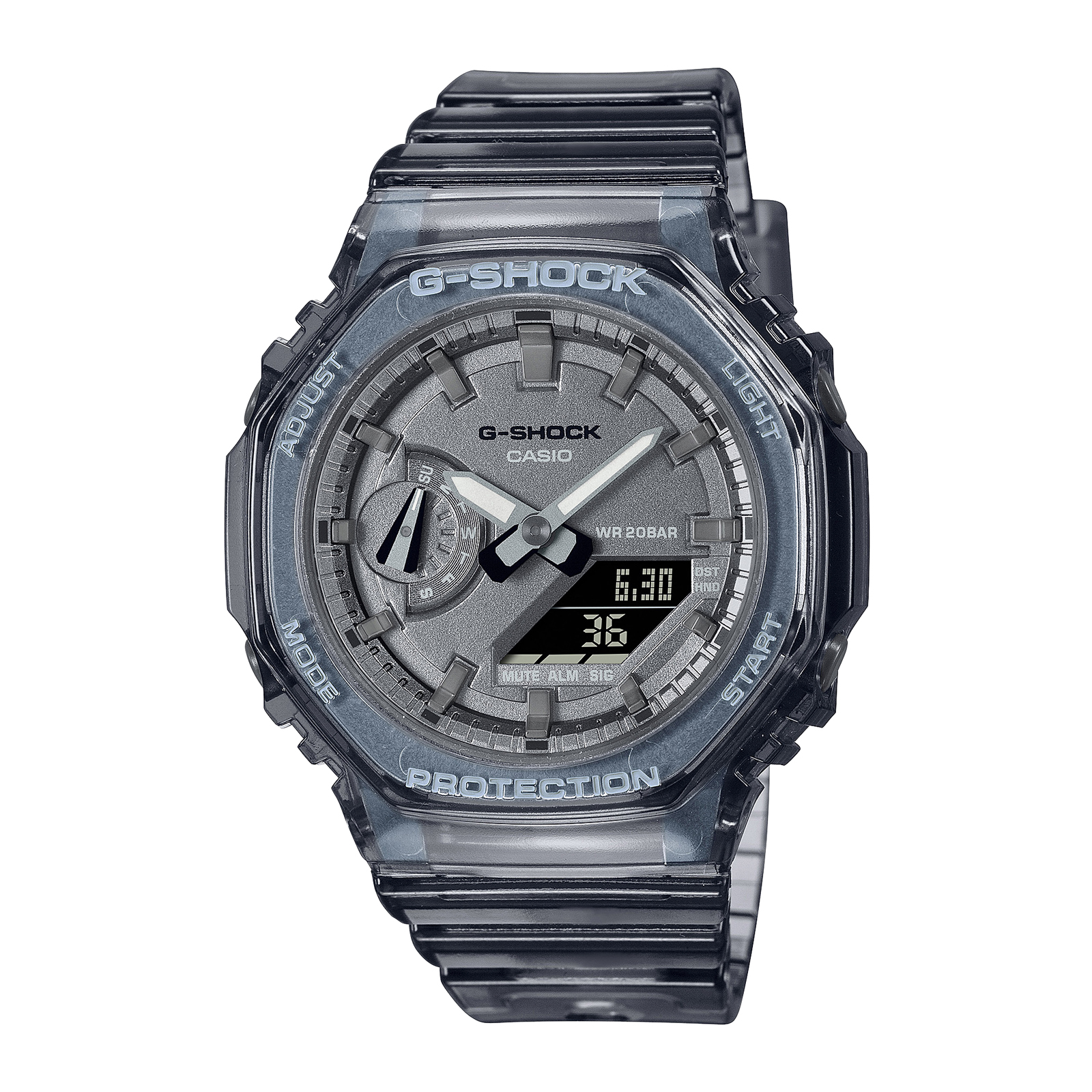 Casio G-Shock GA-2100-4ADR Reloj analógico de cuarzo rojo resina para  hombre, Azul, Casual