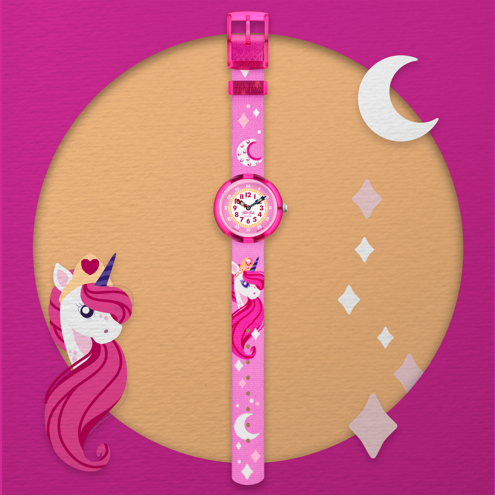 Reloj FLIK FLAK DREAMING UNICORN ZFBNP195 Niños Rosa