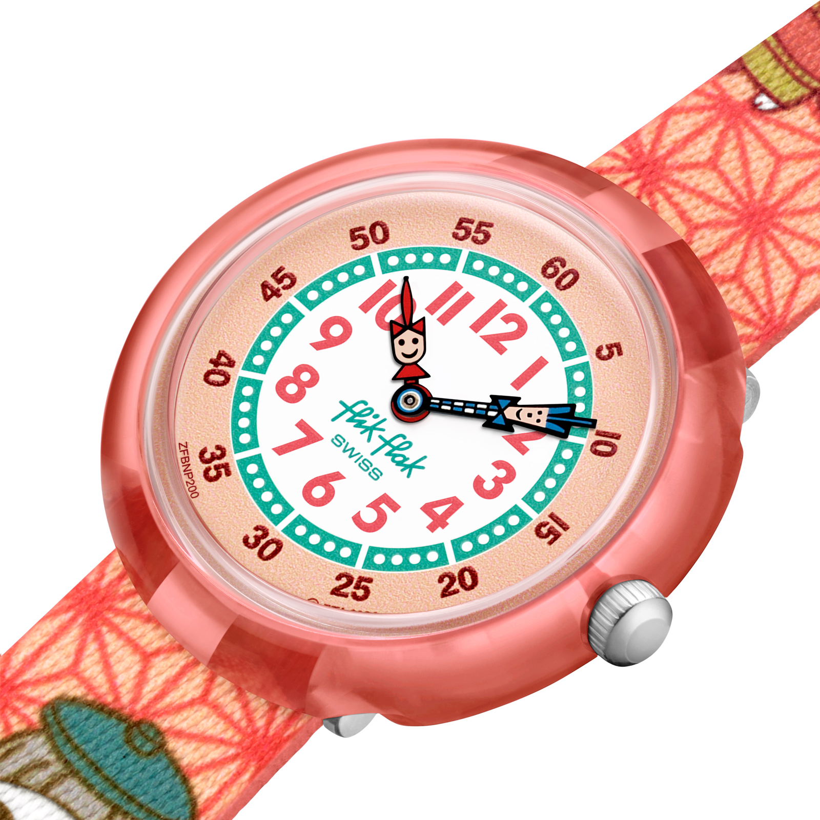 Reloj FLIK FLAK ZASHIKI-WARASHI ZFBNP200 Niños Naranja