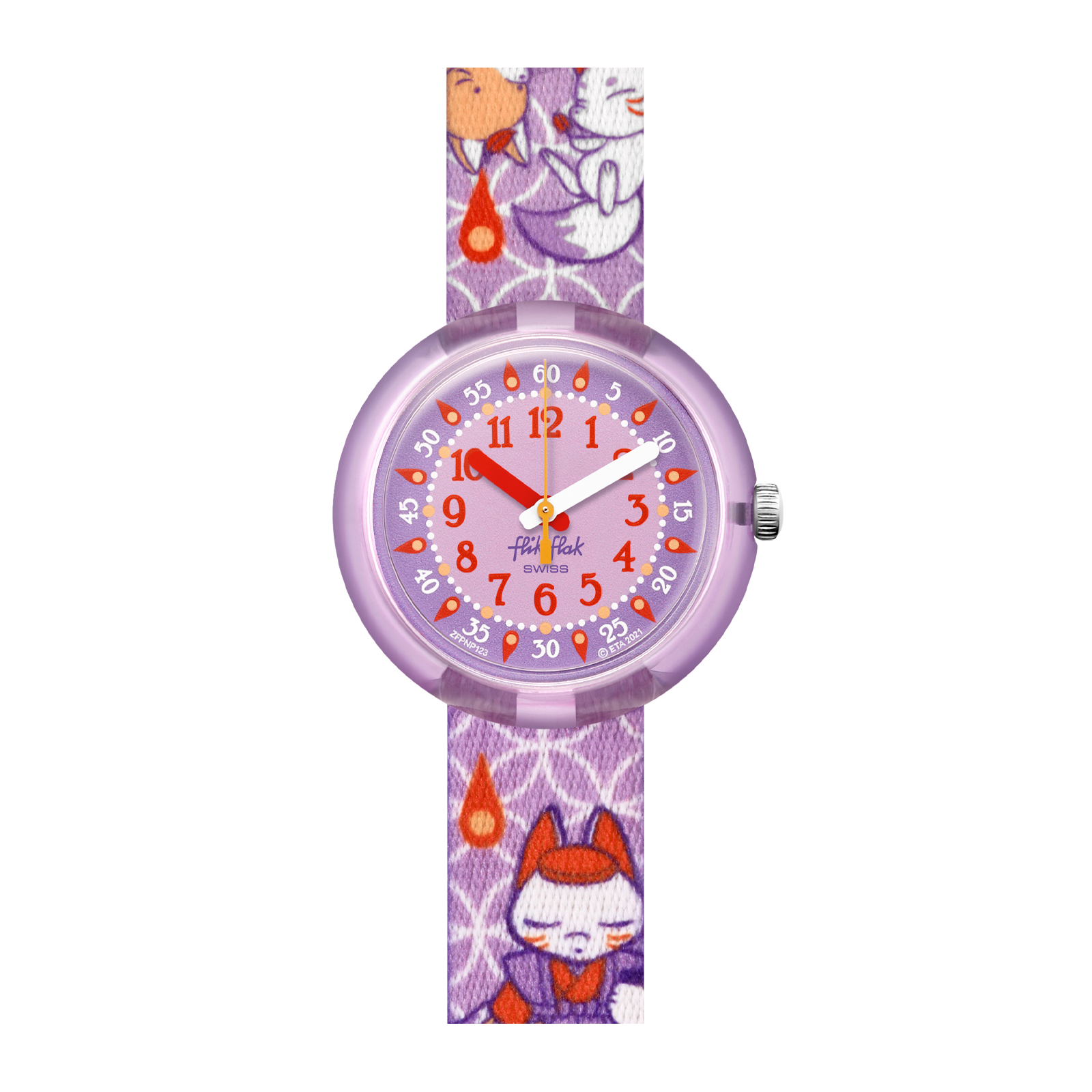 Reloj FLIK FLAK YAKO-PARADE ZFPNP123 Niños Purpura