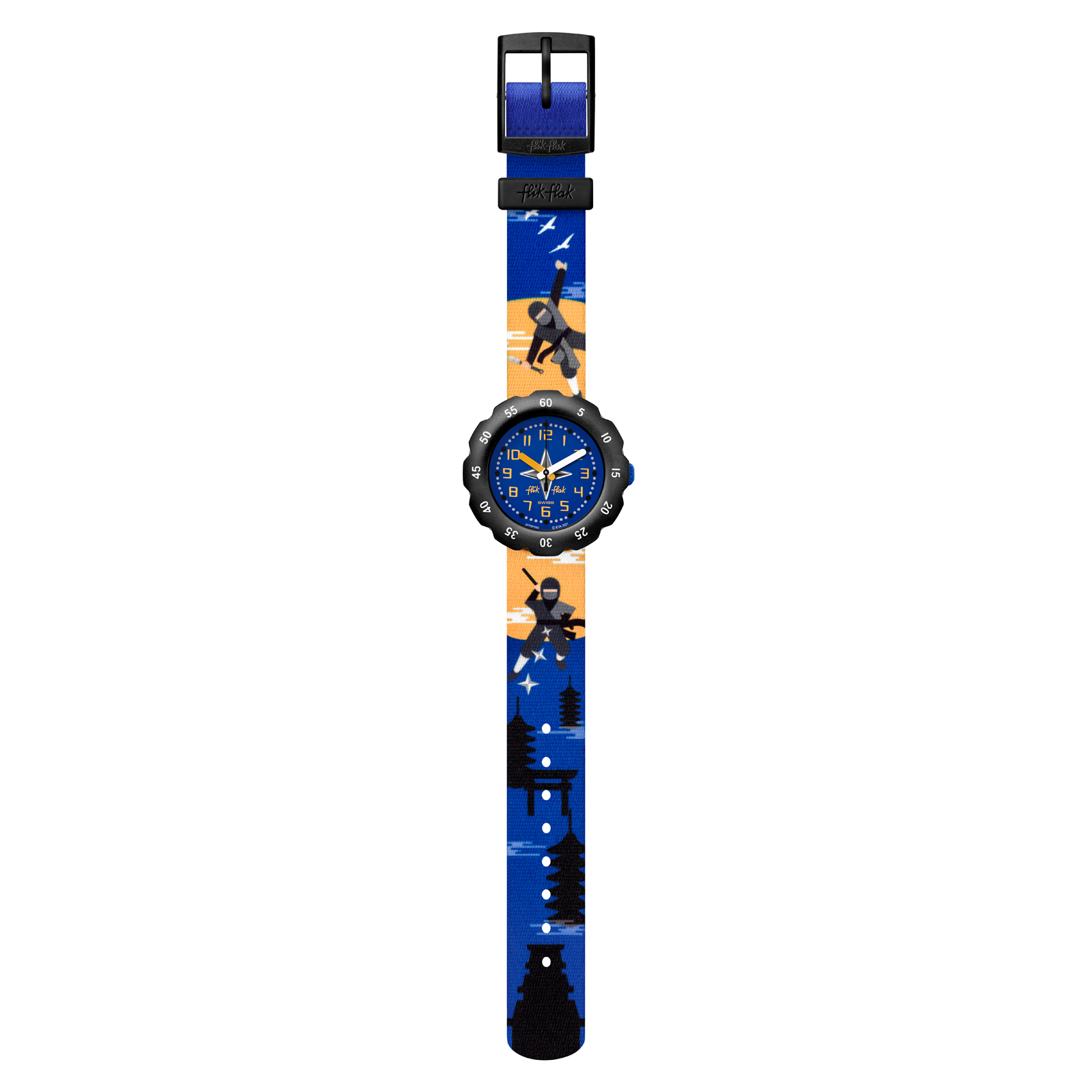 Reloj FLIK FLAK NINJAMAZING ZFPSP062 Niños Negro