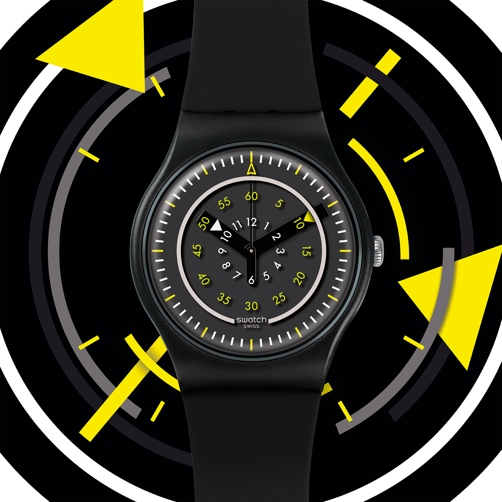 Reloj SWATCH PIÙ NERO SUOB157 Negro