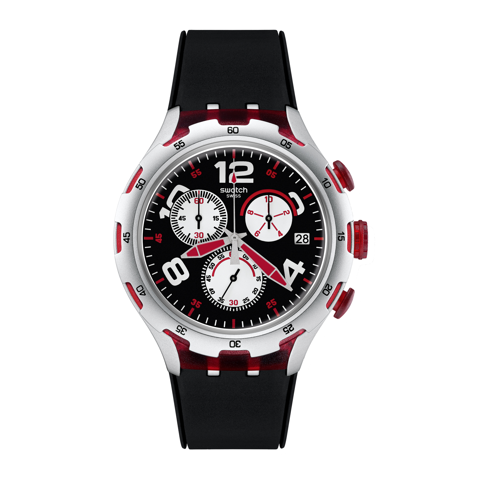 Reloj SWATCH RED WHEEL YYS4004 Blanco