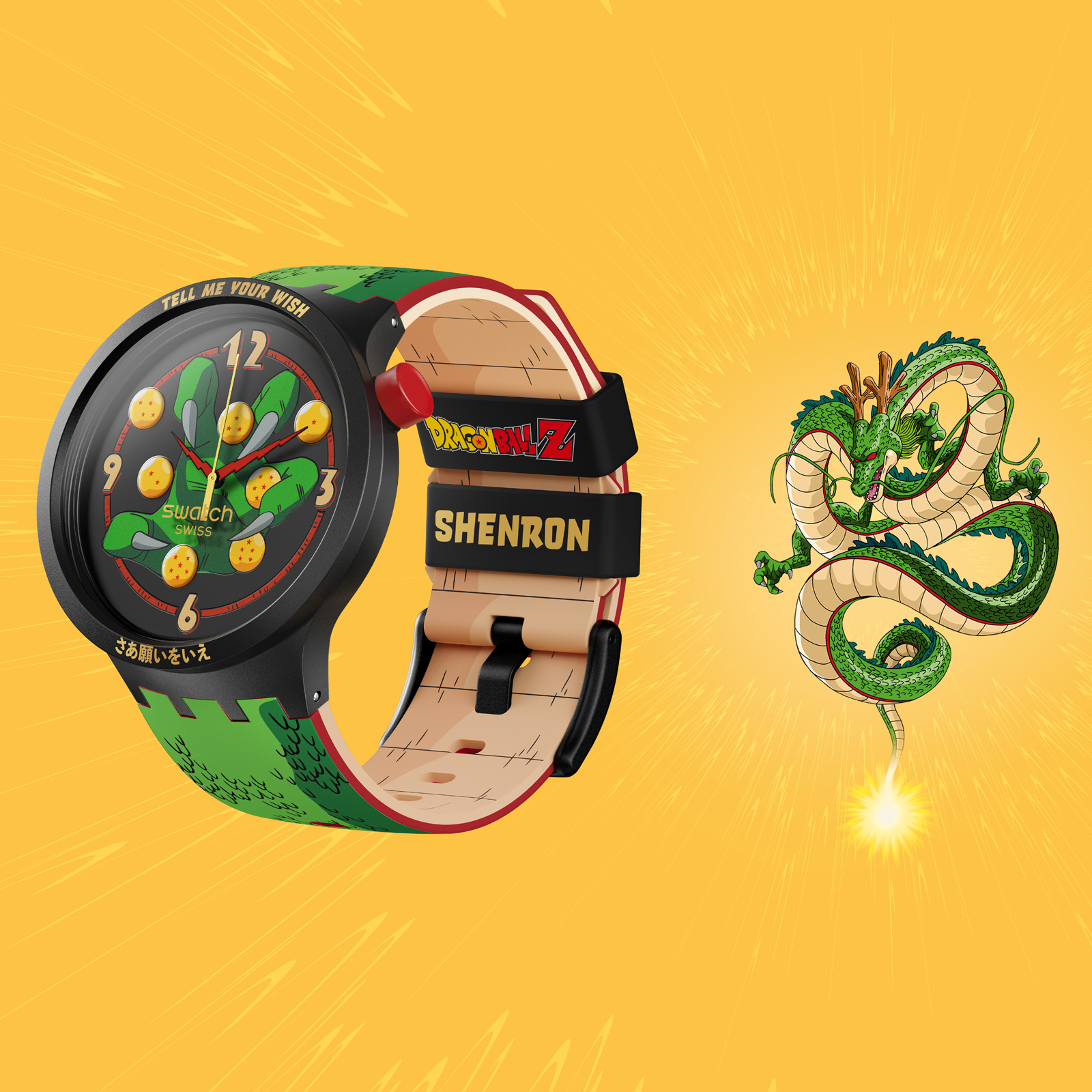 Reloj SWATCH SHENRON X SWATCH SB01Z102 Negro