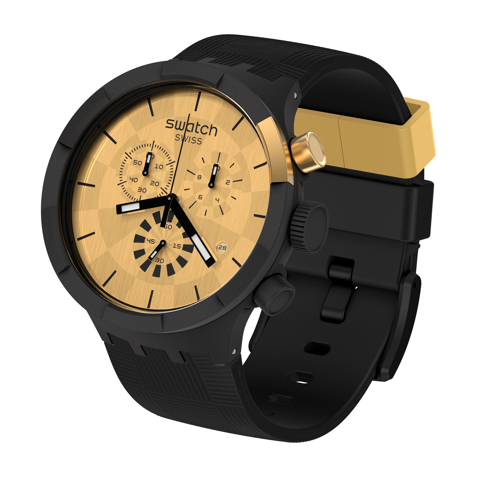 Reloj SWATCH CHECKPOINT GOLDEN STANDARD SB02Z400-STD Negro