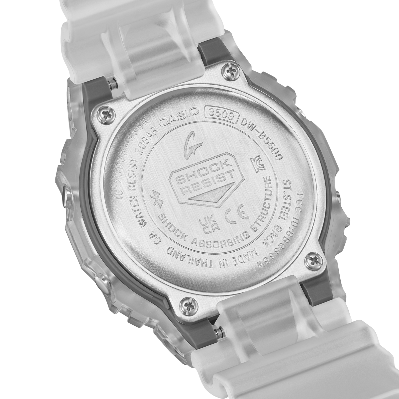 Reloj G-SHOCK DW-B5600G-7D Resina Hombre Transparente