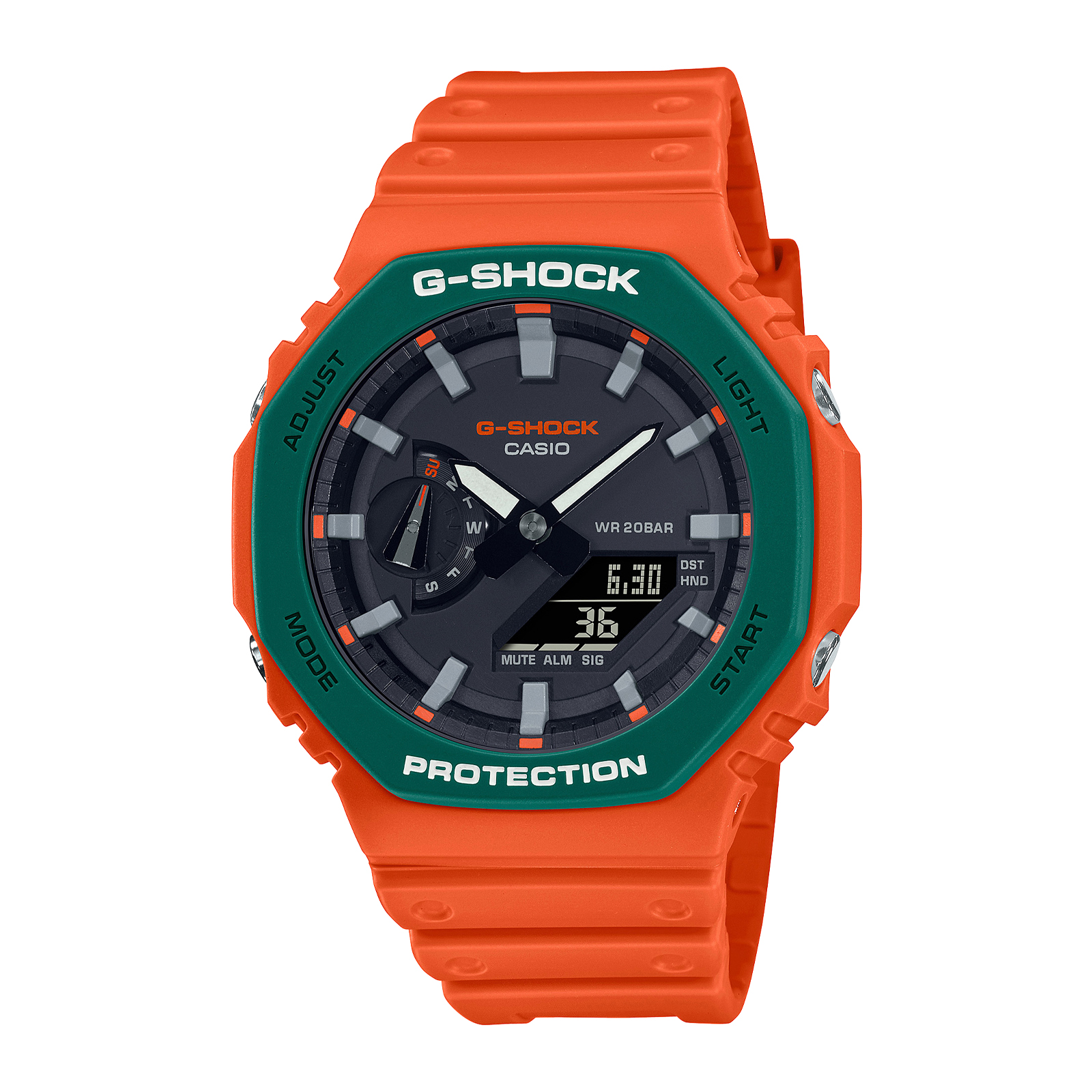 Reloj G-SHOCK GA-2110SC-4A Carbono/Resina Hombre Naranja
