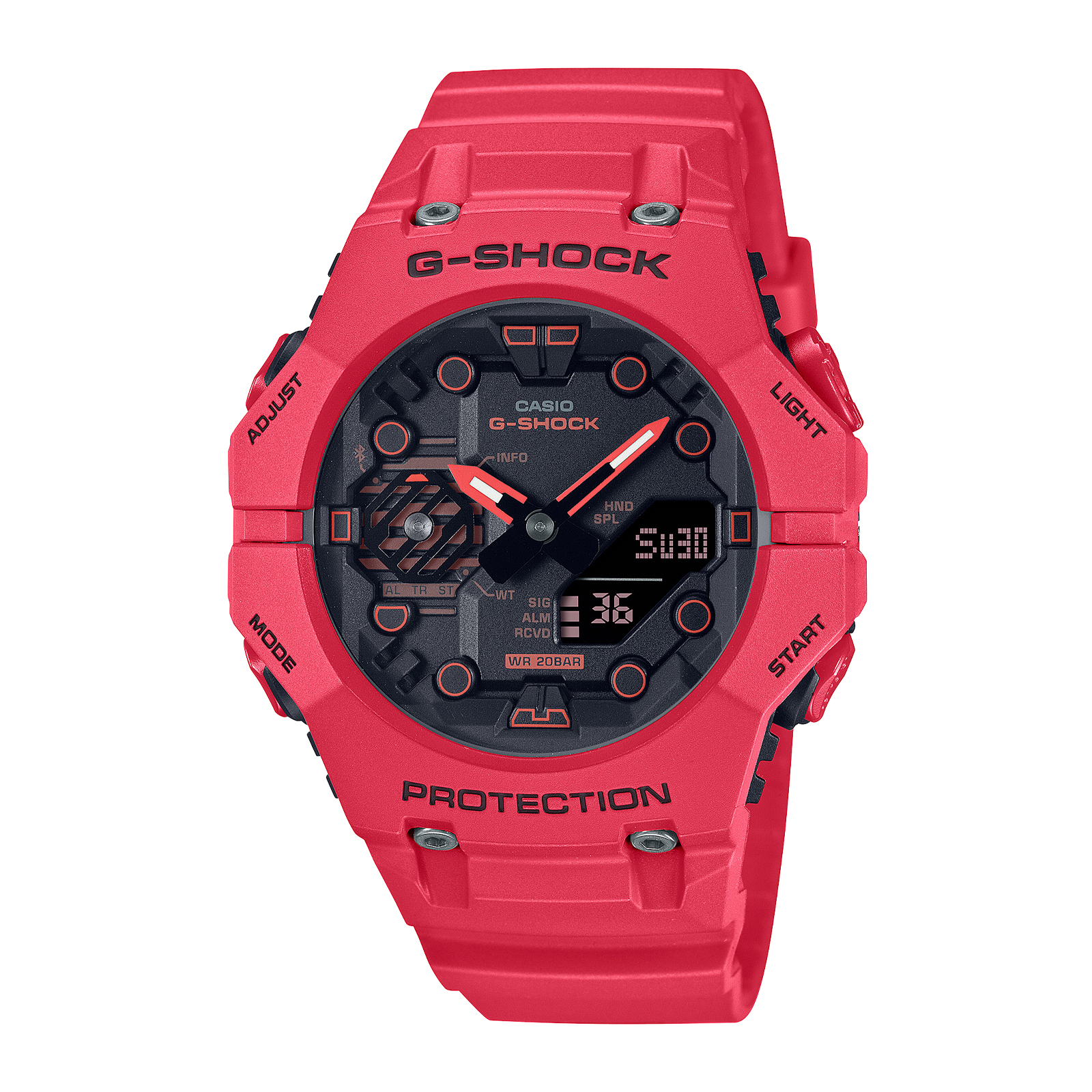 Reloj G-SHOCK GA-B001-4A Carbono/Resina Hombre Rojo - Btime