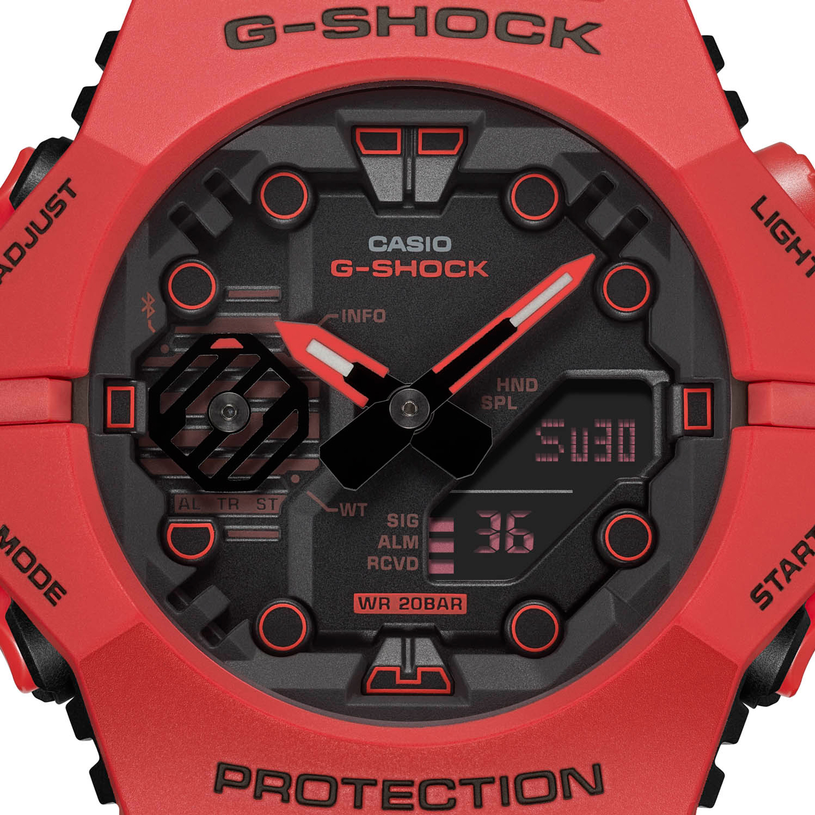 Reloj G-SHOCK GA-B001-4A Carbono/Resina Hombre Rojo