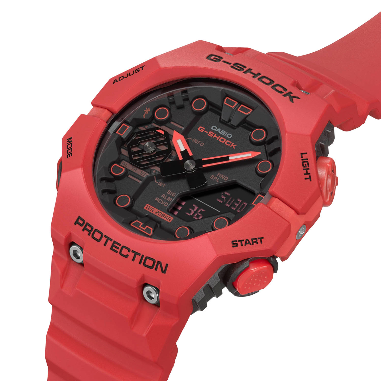 Reloj G-SHOCK GA-B001-4A Carbono/Resina Hombre Rojo