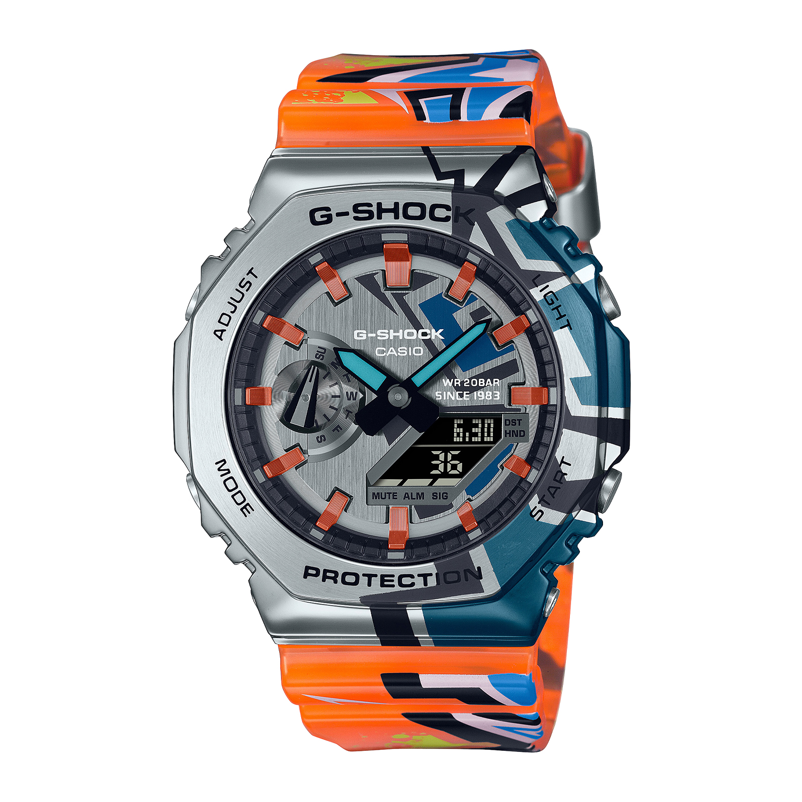 Reloj G-SHOCK GM-2100SS-1A Resina/Acero Hombre Plateado