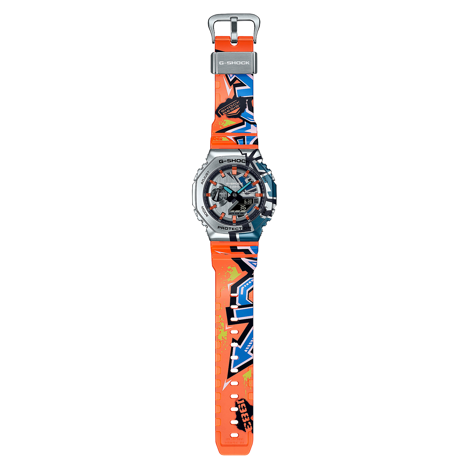 Reloj G-SHOCK GM-2100SS-1A Resina/Acero Hombre Plateado