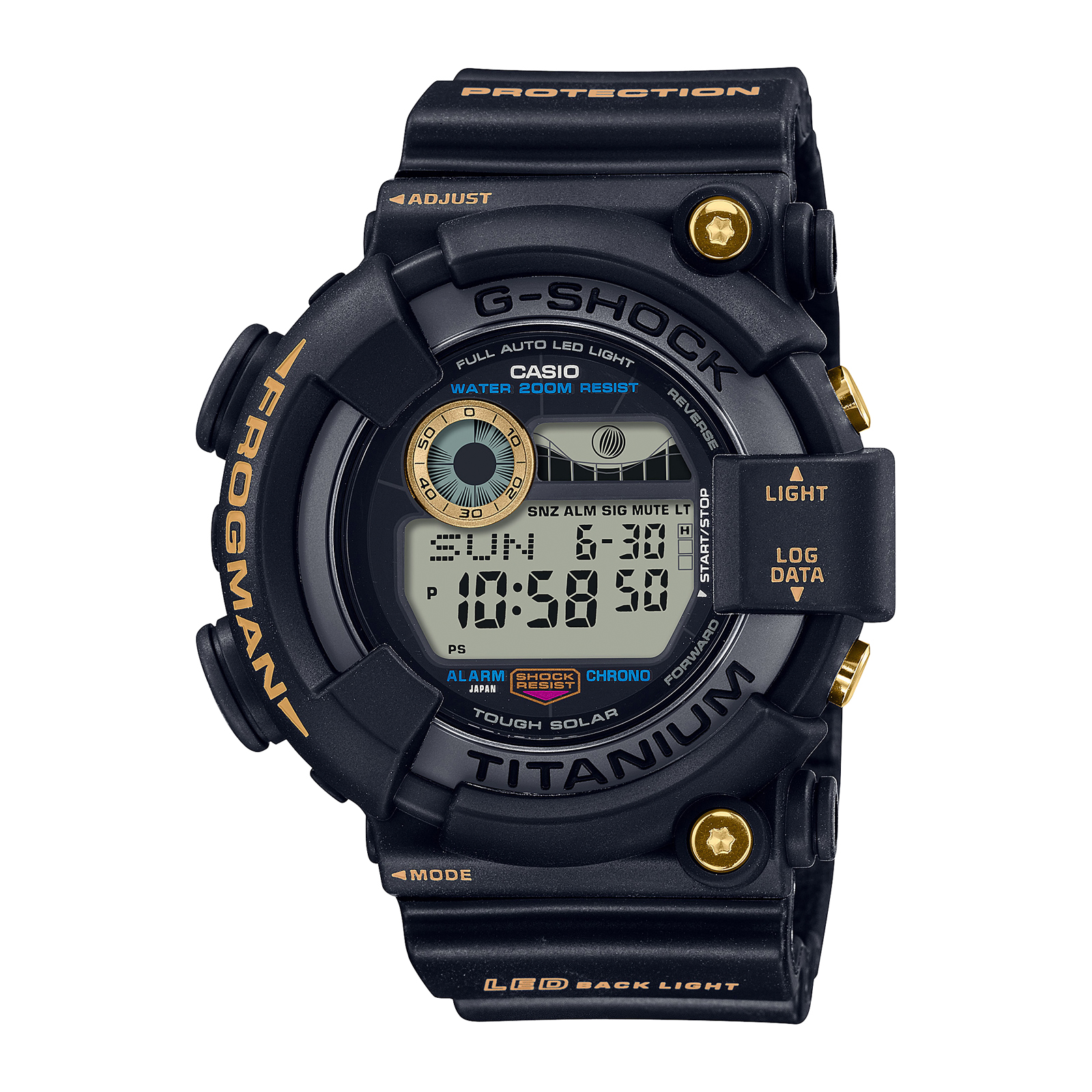 Reloj G-SHOCK GW-8230B-9A Titanio/Resina Hombre Negro