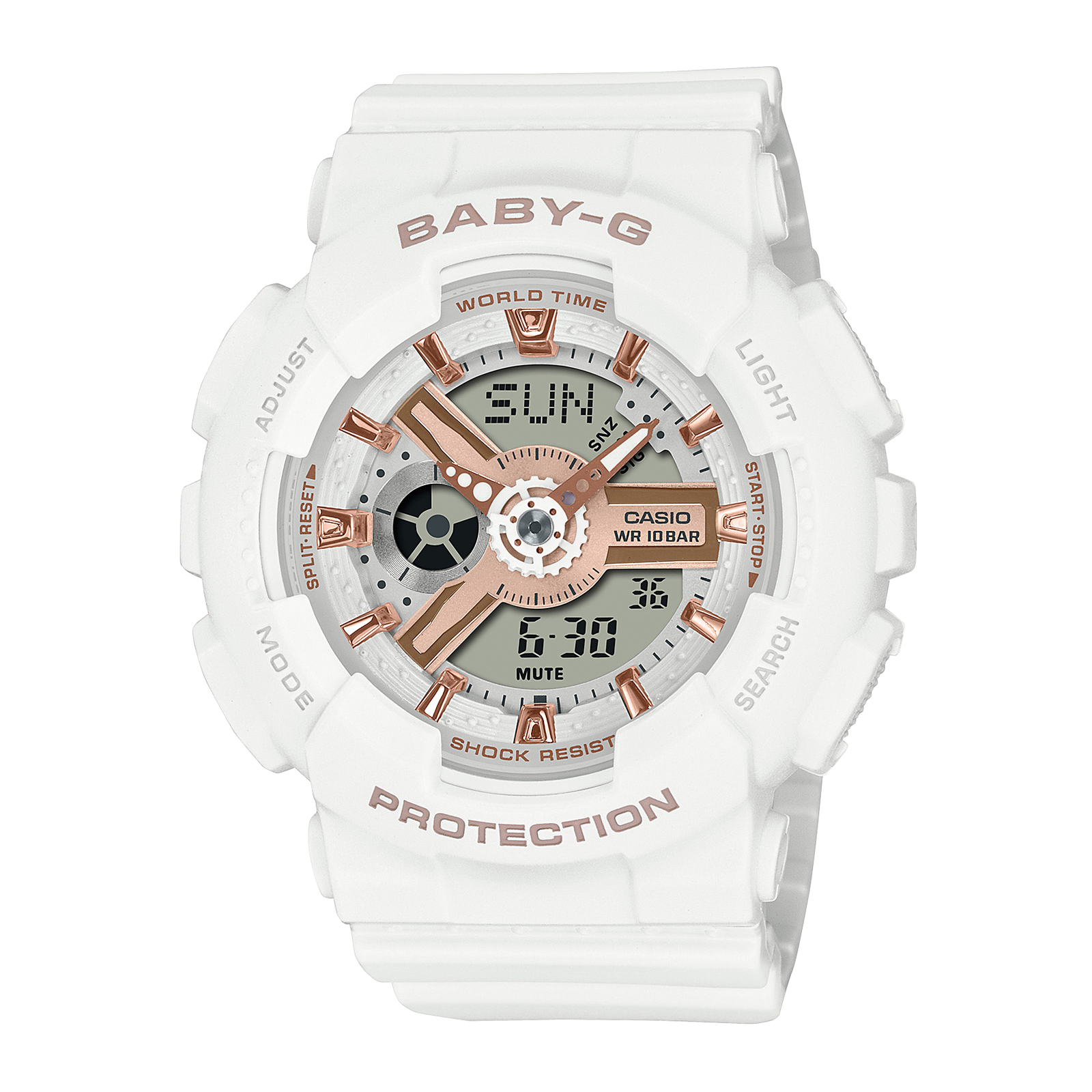Reloj BABY-G BA-110XRG-7A Resina Mujer Blanco