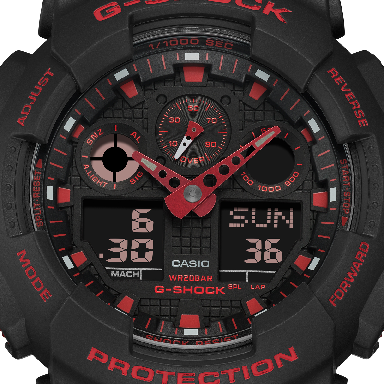 Reloj G-SHOCK GA-100BNR-1A Resina Hombre Negro
