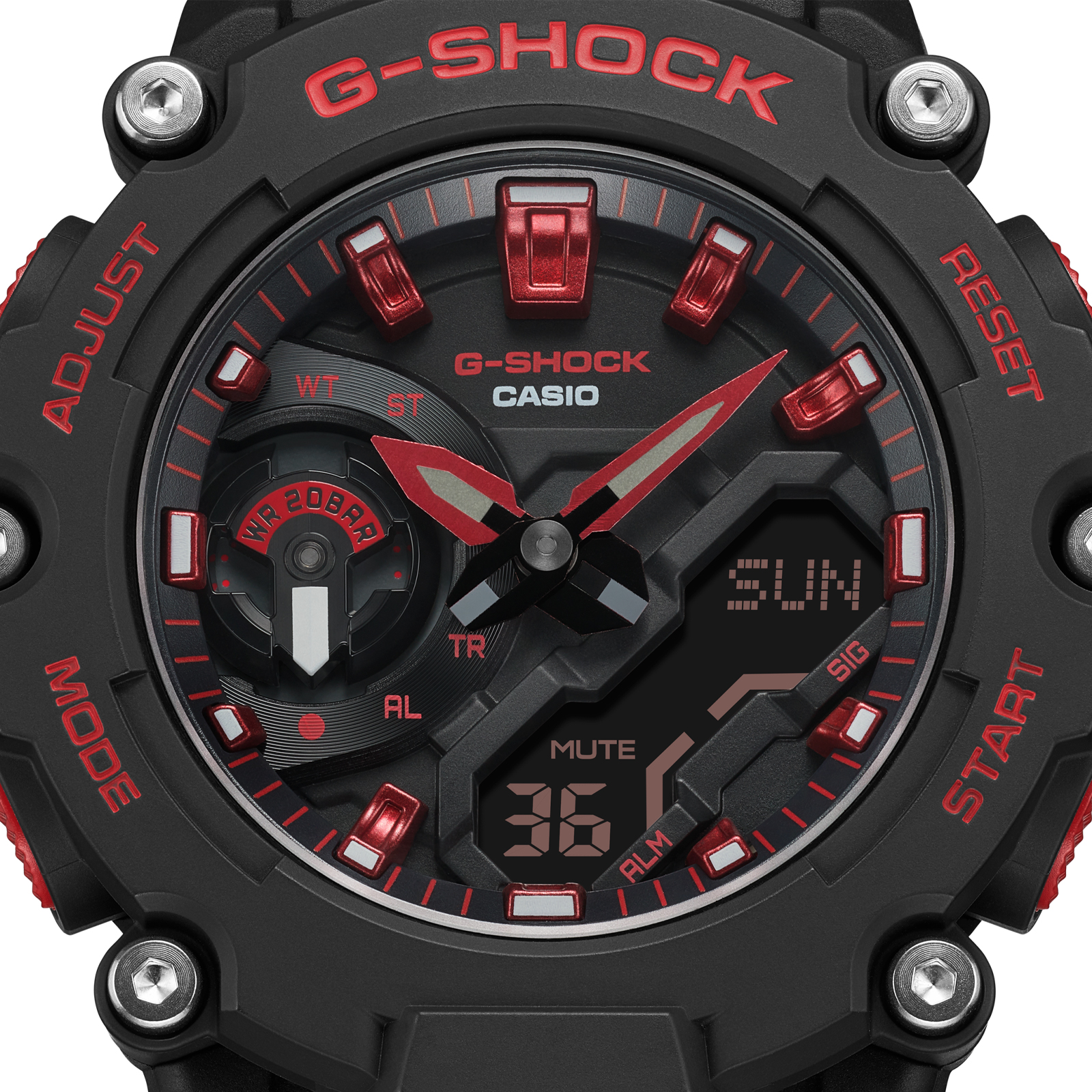 Reloj G-SHOCK GA-2200BNR-1A Carbono/Resina Hombre Negro