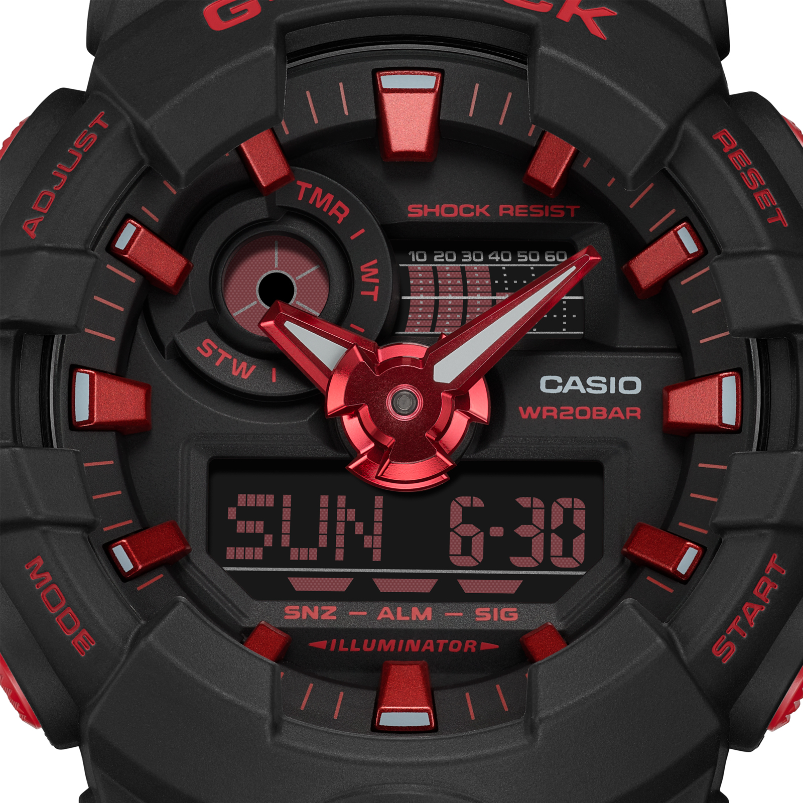 Reloj G-SHOCK GA-700BNR-1A Resina Hombre Negro