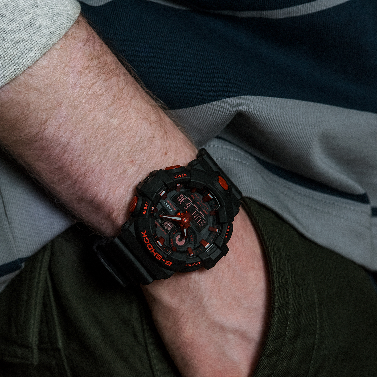 Reloj G-SHOCK GA-700BNR-1A Resina Hombre Negro