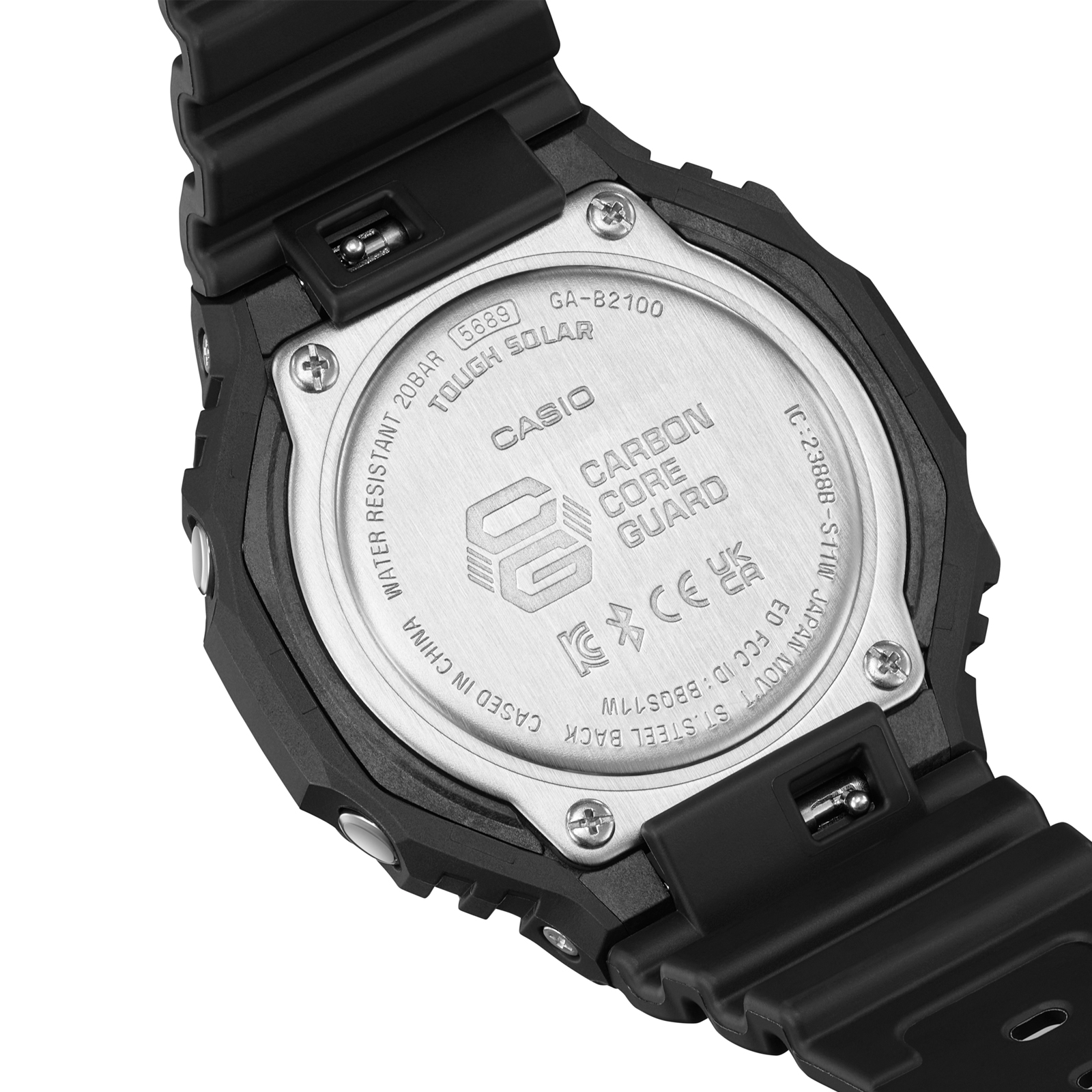 Reloj G-SHOCK GA-B2100BNR-1A Carbono/Resina Hombre Negro