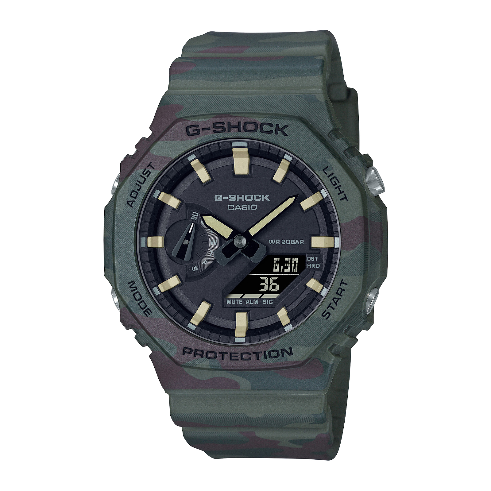 Reloj G-SHOCK GAE-2100WE-3A Carbono/Resina Hombre Verde