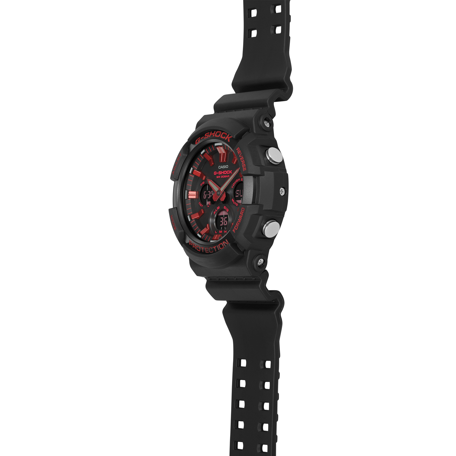 Reloj G-SHOCK GAS-100BNR-1A Resina/Aluminio Hombre Negro