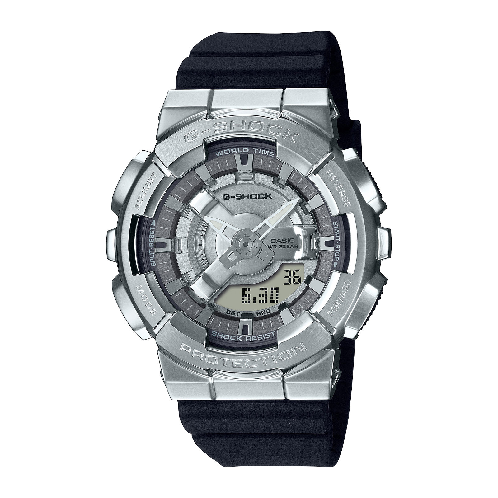 Reloj G-SHOCK GM-S110-1A Resina/Acero Mujer Plateado