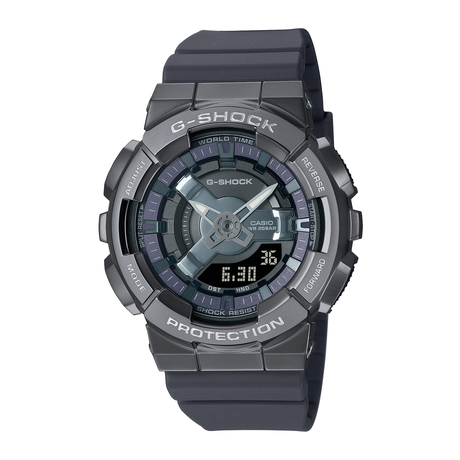 Casio GM-2100-1AJF G-Shock Reloj para hombre, cubierta de metal, negro,  Negro -, Moderno