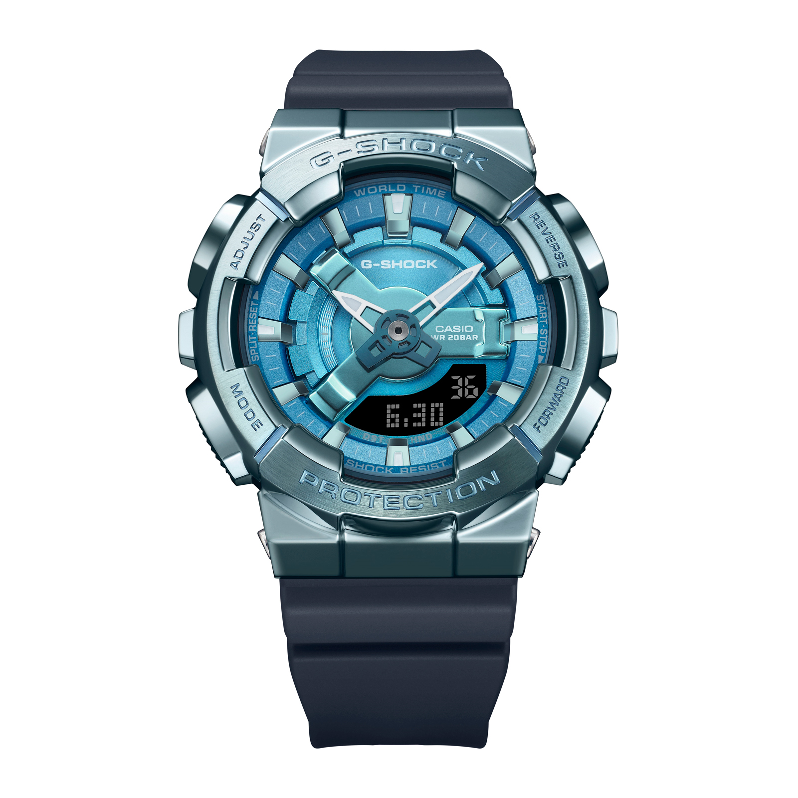 Reloj G-SHOCK GM-S110LB-2A Resina/Acero Mujer Azul