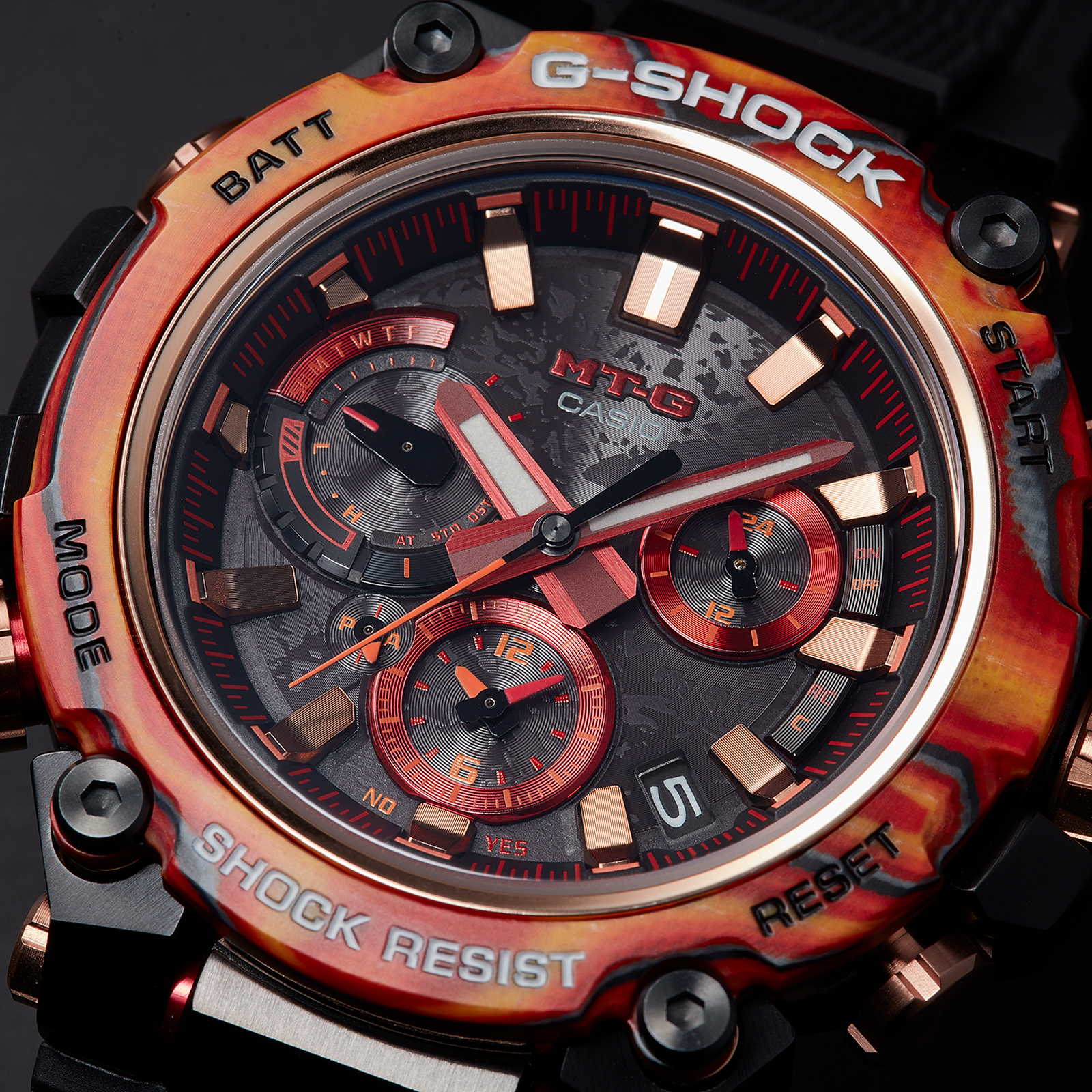 Reloj G-SHOCK MTG-B3000FR-1A Carbono/Acero Hombre Negro