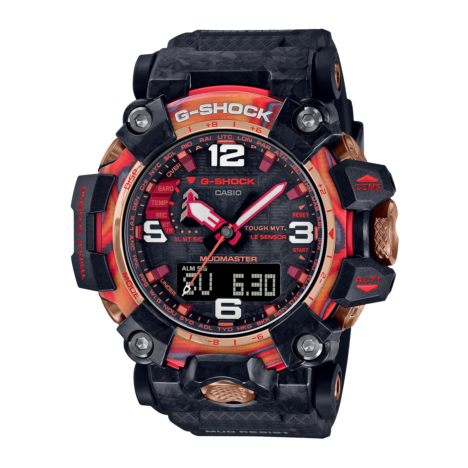 Reloj G-SHOCK GWG-2040FR-1A Resina/Acero Hombre Negro