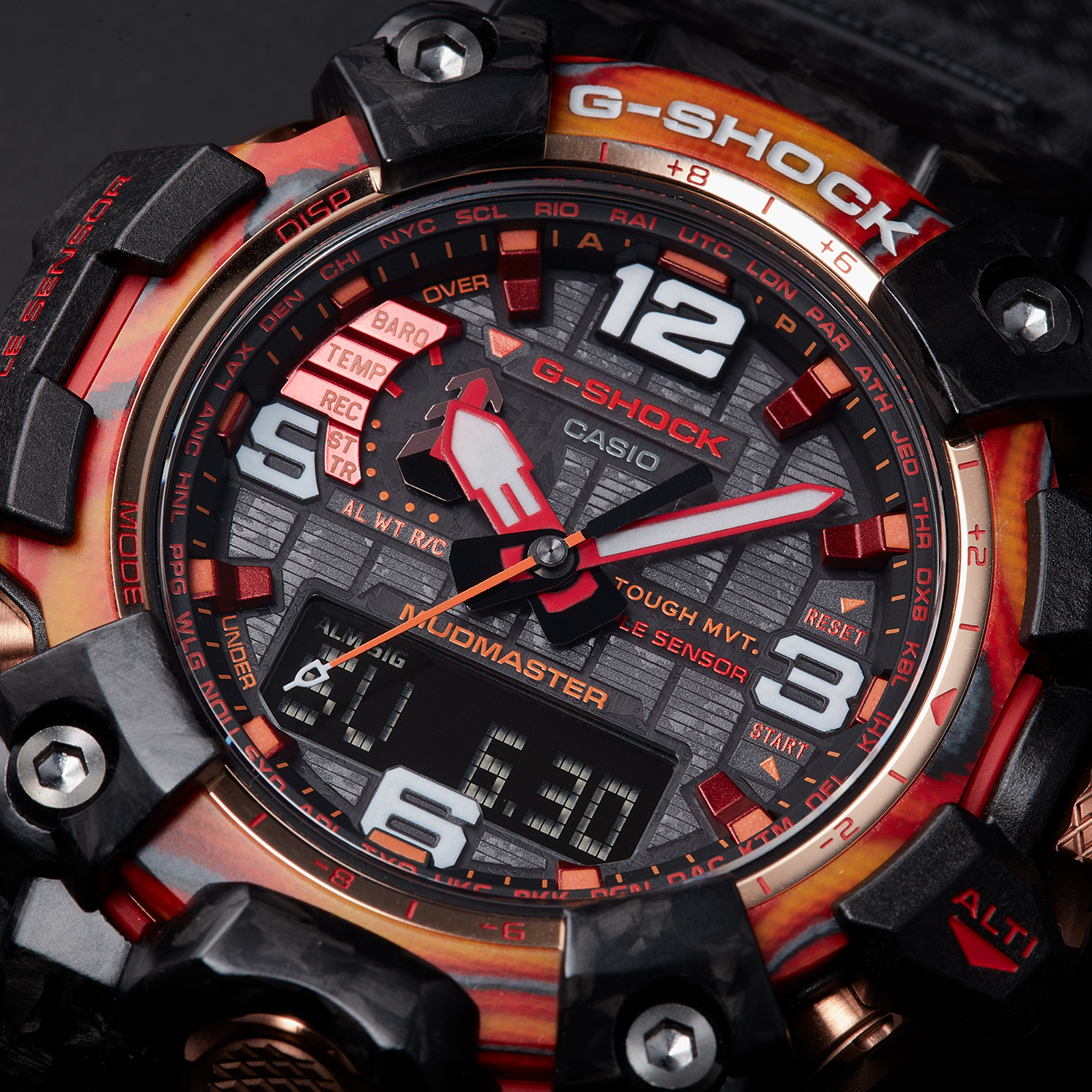 Reloj G-SHOCK GWG-2040FR-1A Resina/Acero Hombre Negro