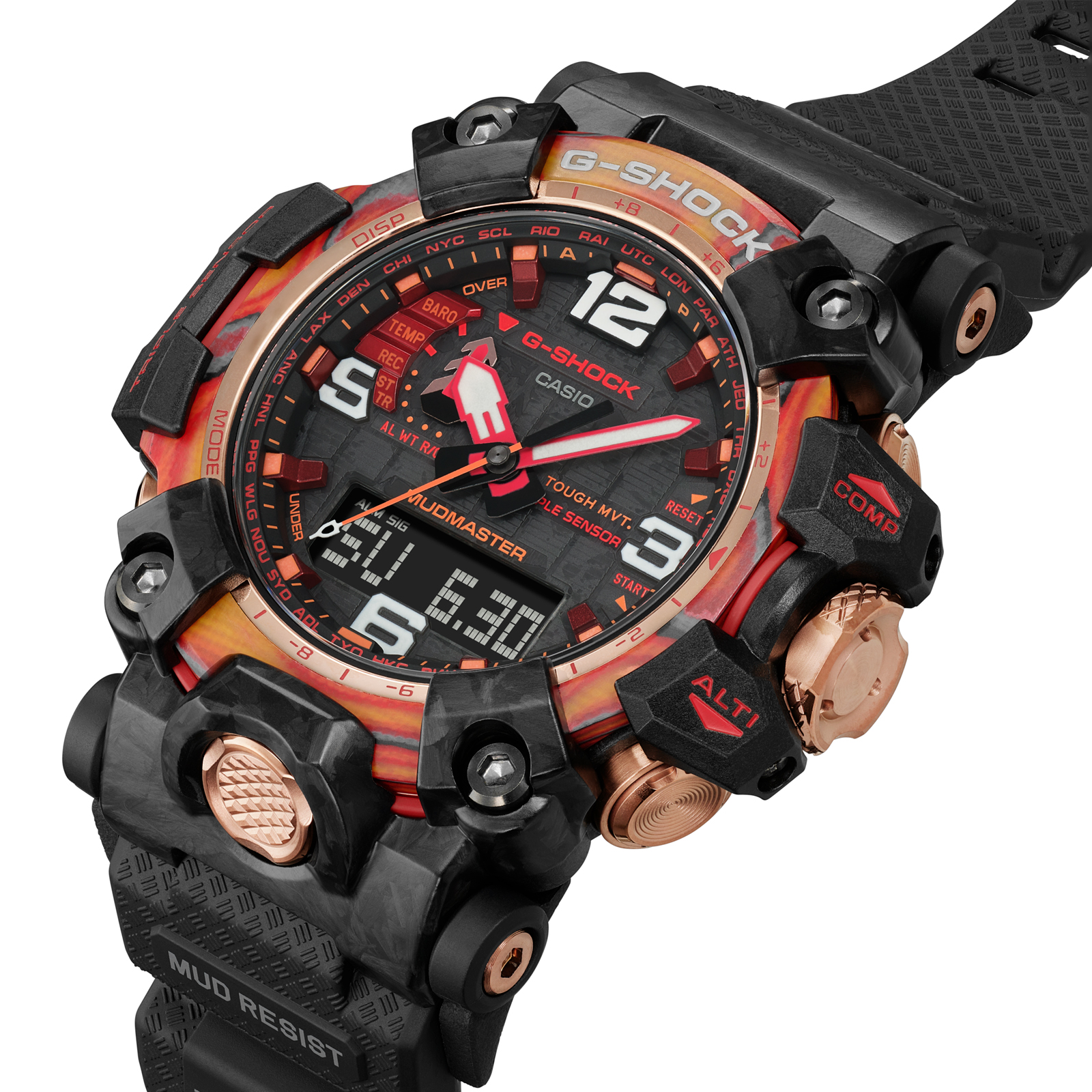 Reloj G-SHOCK GWG-2040FR-1A Resina/Acero Hombre Negro