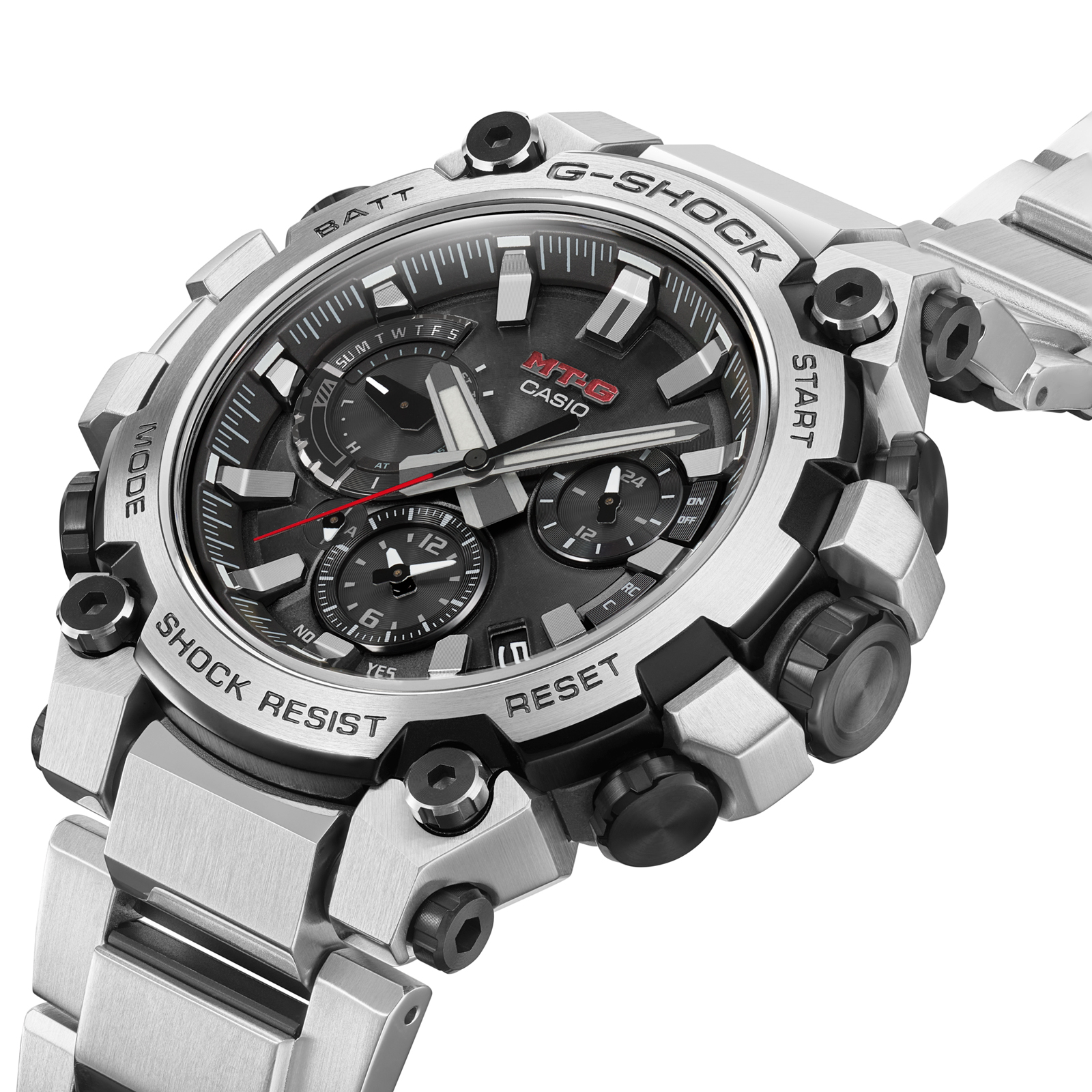 Reloj G-SHOCK MTG-B3000D-1A Resina/Acero Hombre Plateado