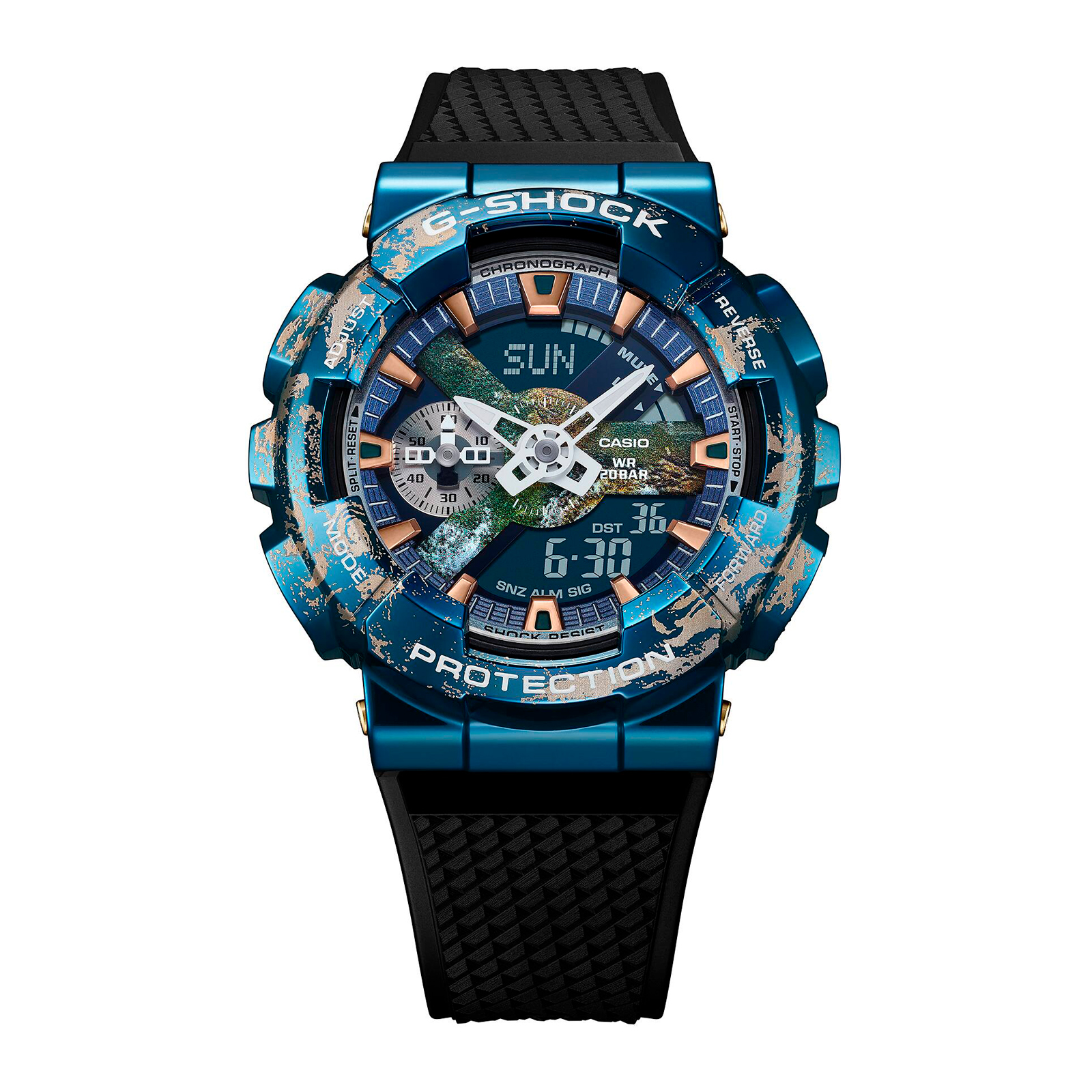 Reloj G-SHOCK GM-110EARTH-1A Resina/Acero Hombre Azul