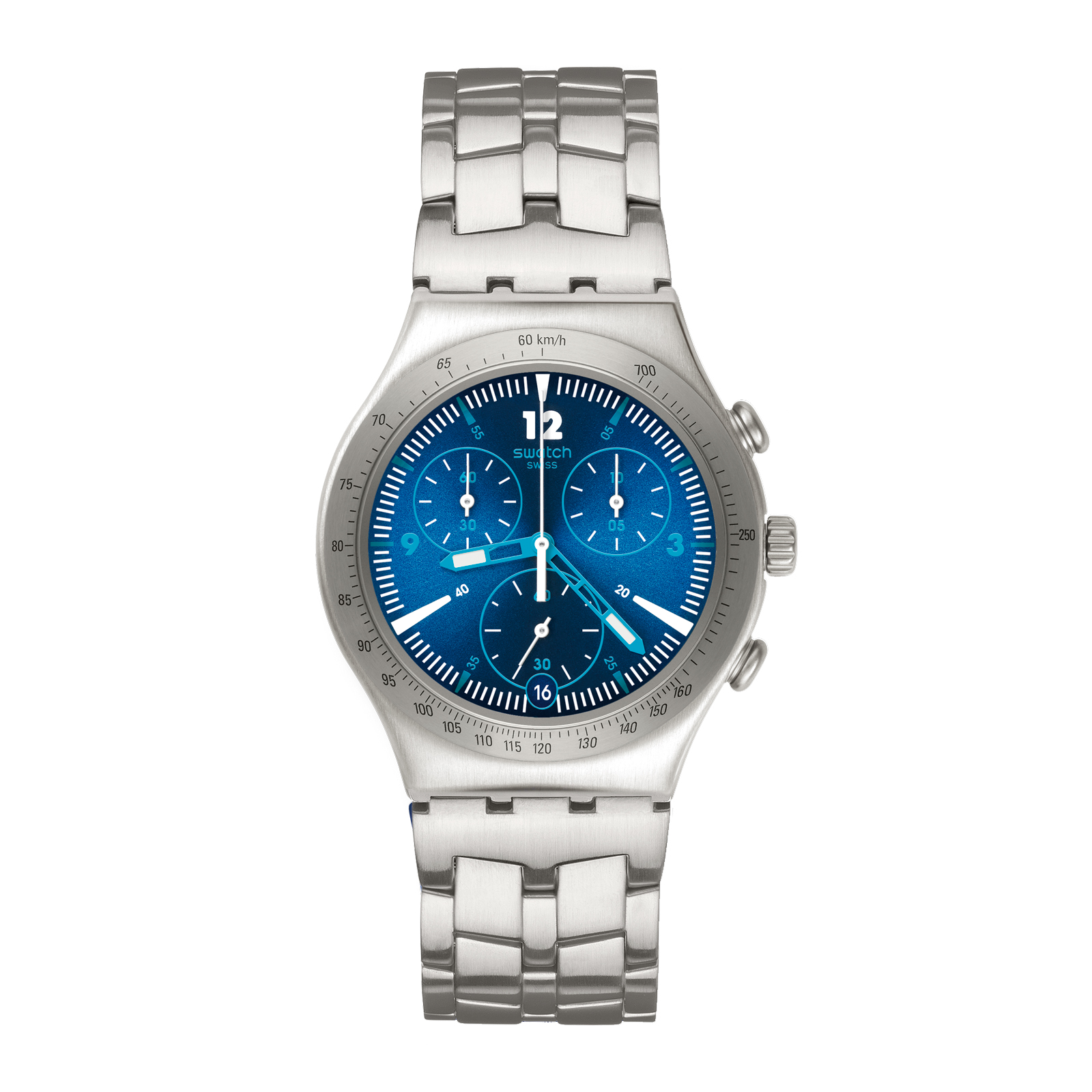 Reloj SWATCH RHYTHMIC BLUE RESTYLED YCS575GD Plateado