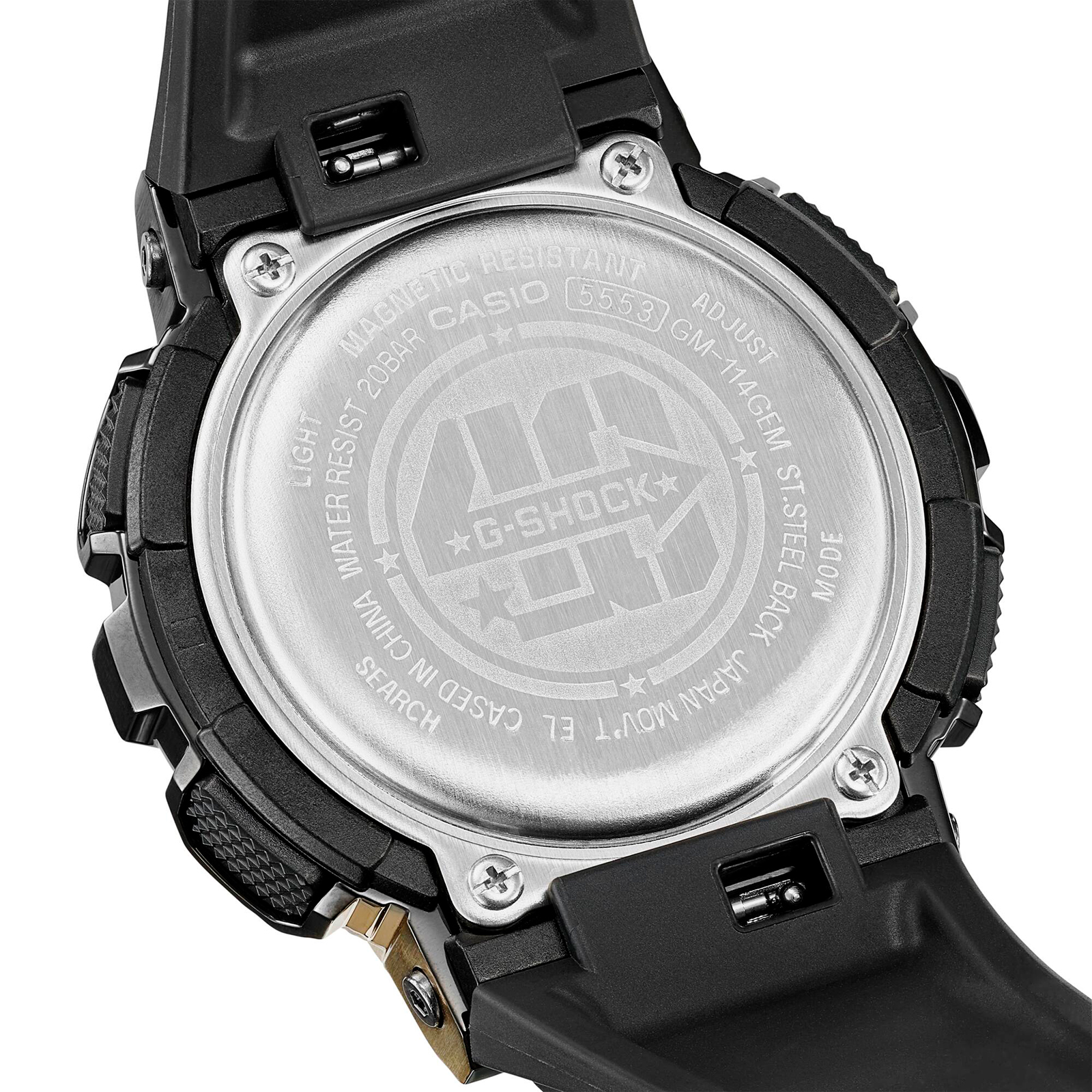 Reloj G-SHOCK GM-114GEM-1A9 Resina/Acero Hombre Negro