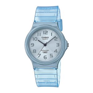 Reloj CASIO MQ-24S-2B Resina Mujer Celestre Transparente