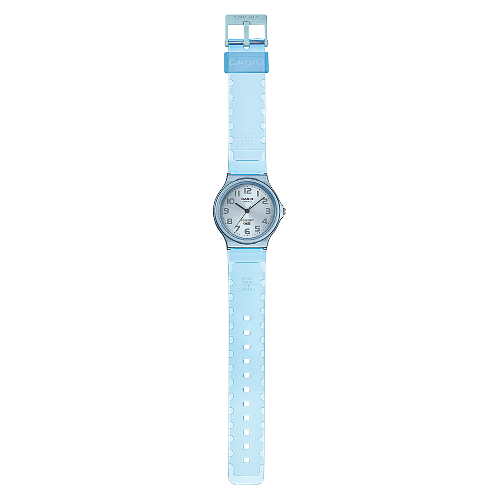 Reloj CASIO MQ-24S-2B Resina Mujer Celeste Transparente