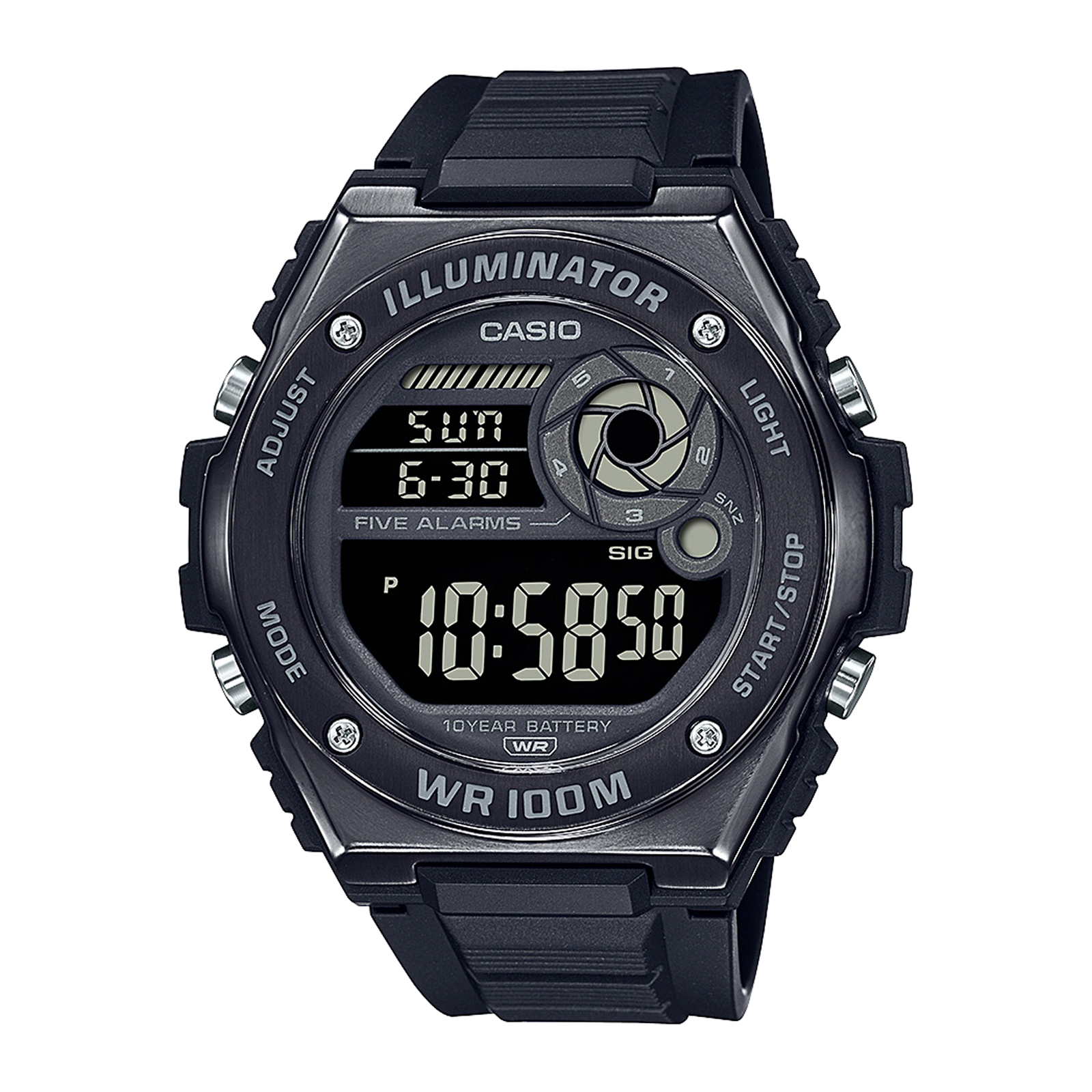 Reloj CASIO MWD-100HB-1B Resina/Acero Hombre Negro
