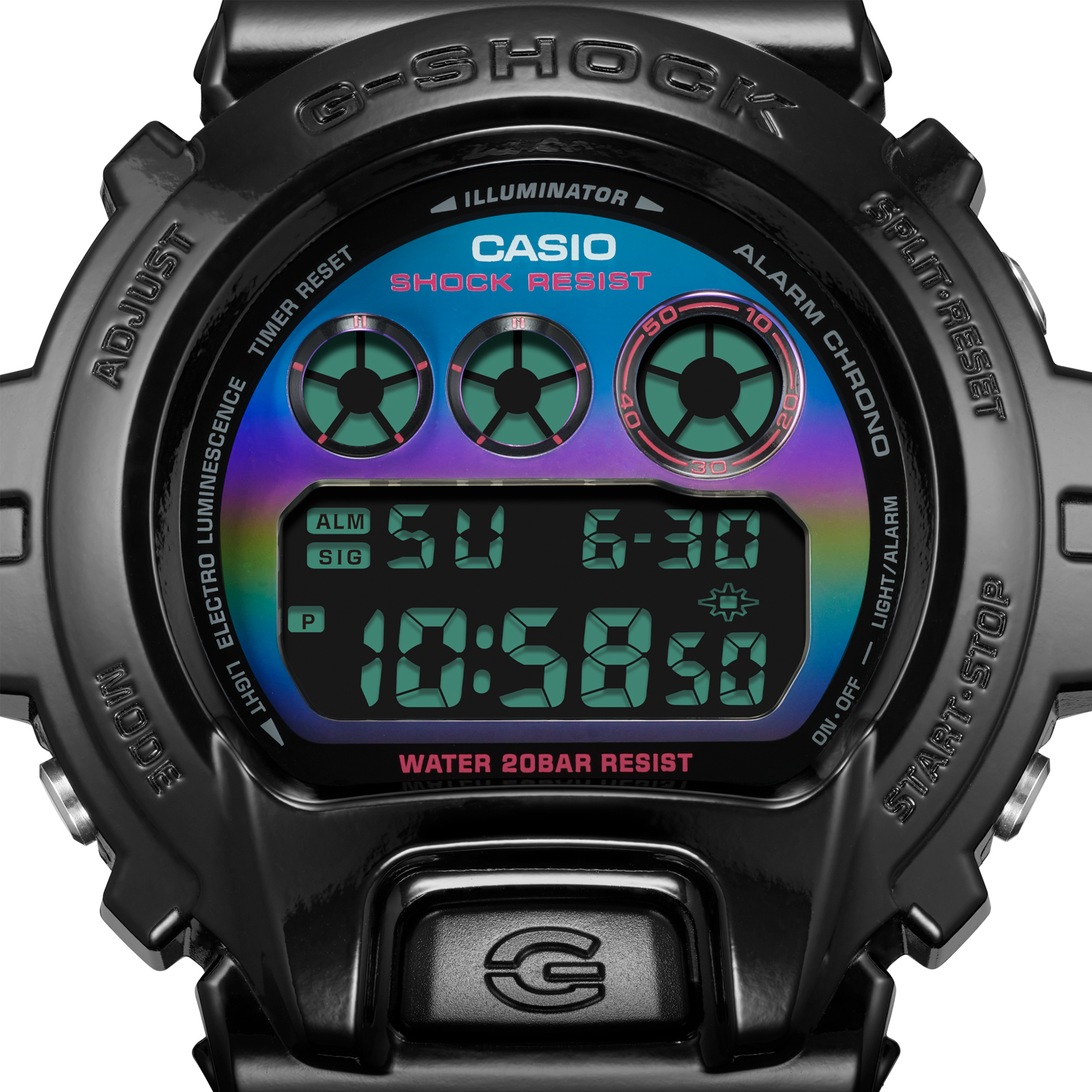 Reloj G-SHOCK DW-6900RGB-1D Resina Hombre Negro