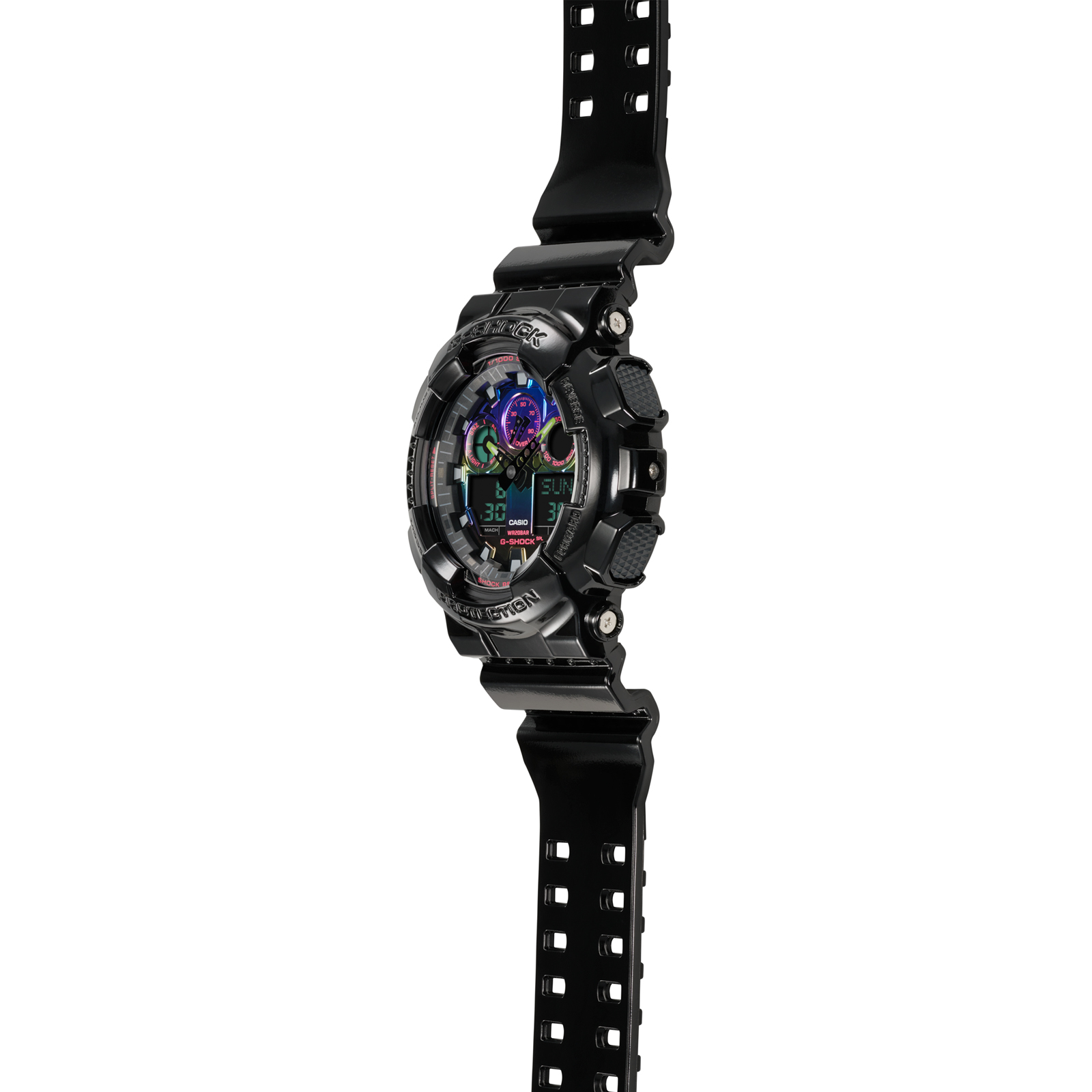 Reloj G-SHOCK GA-100RGB-1A Resina Hombre Negro